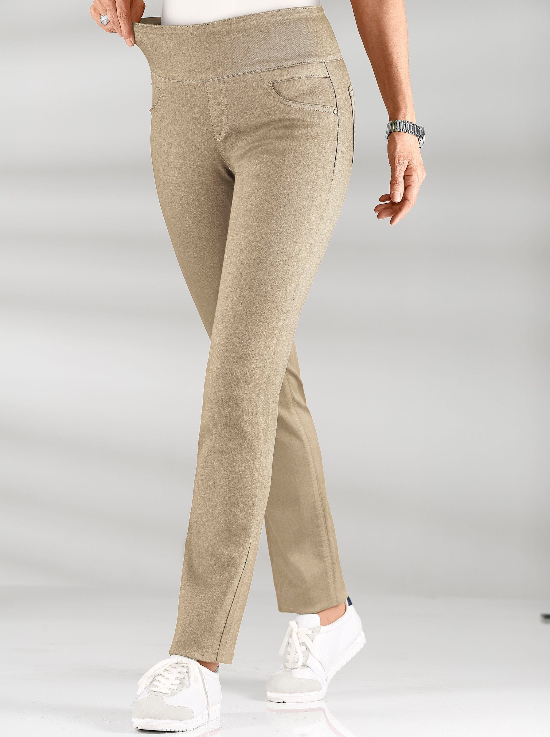 WITT WEIDEN Jerseyhose Innenbeinlänge ca. cm 72 sand