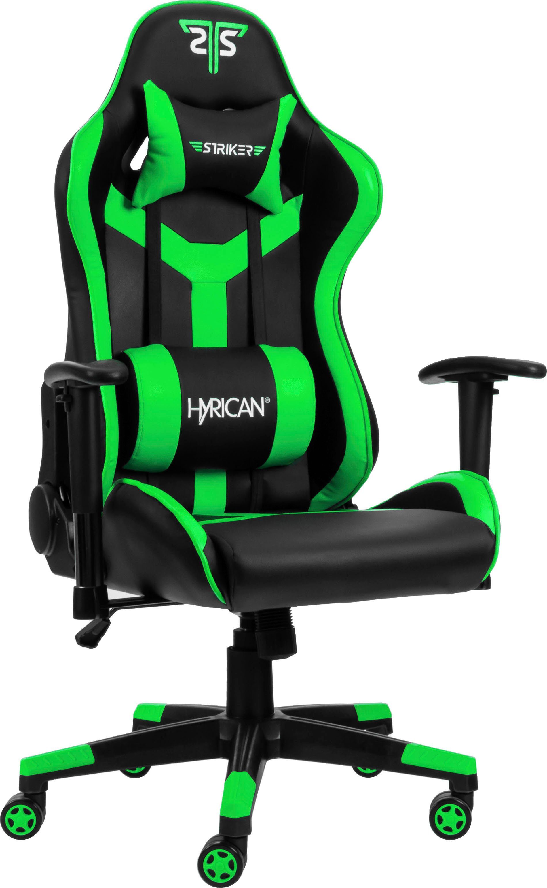 Hyrican Gaming-Stuhl Striker Gaming-Stuhl "Copilot" Gamingstuhl + Stuhlunterlage (Set), Bodenschutzmatte 1100x1100x2mm
