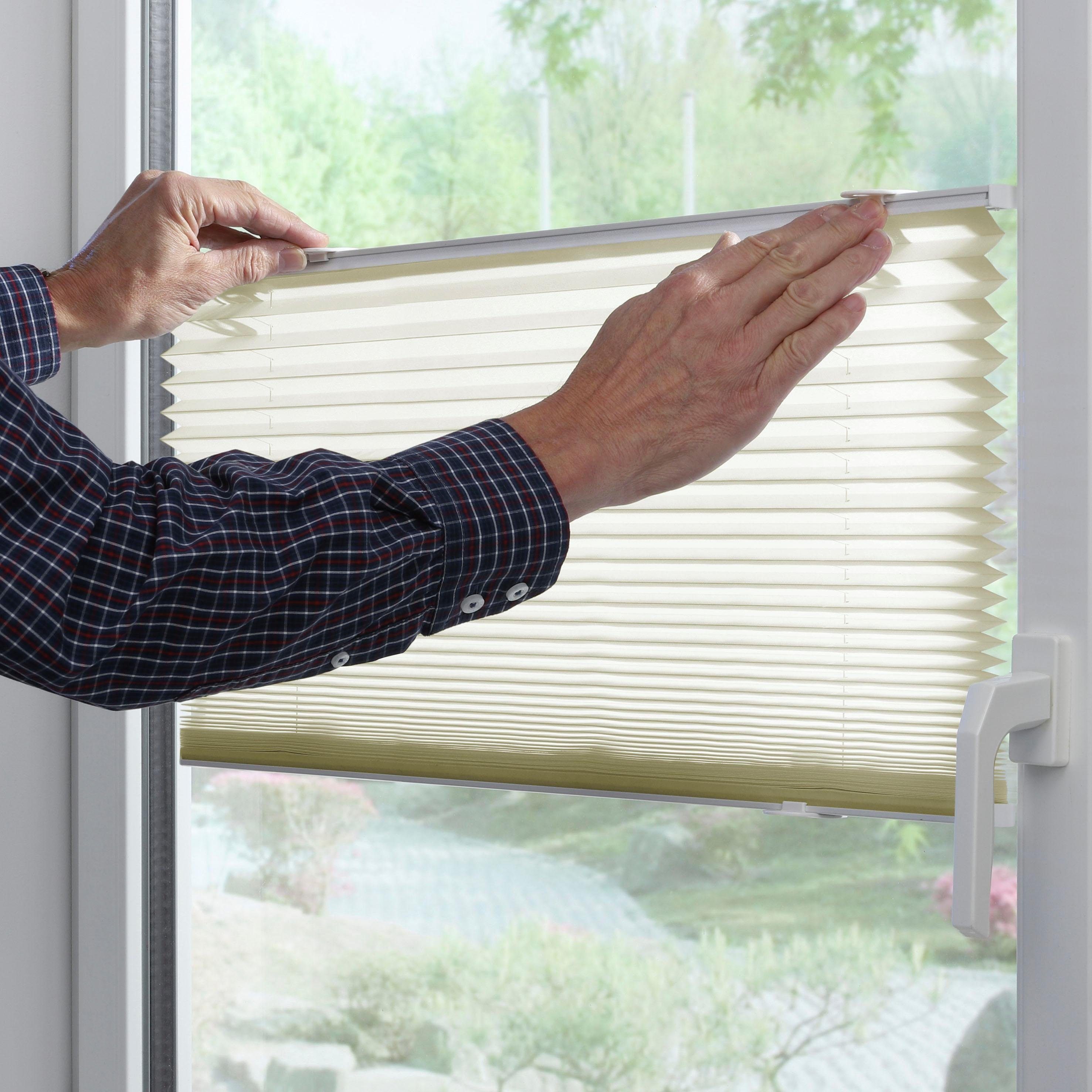 GARDINIA Plissee Plissee Solo mit Saugnäpfen, Lichtschutz, ohne Bohren, Saugnäpfe, mit integrierter Schnurführung