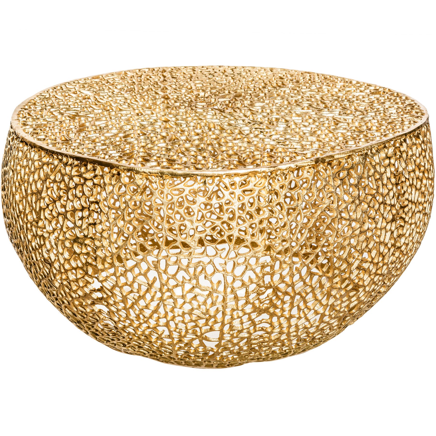 riess-ambiente Couchtisch LEAF 80cm gold - Metall, handmade, individuelles günstig online kaufen