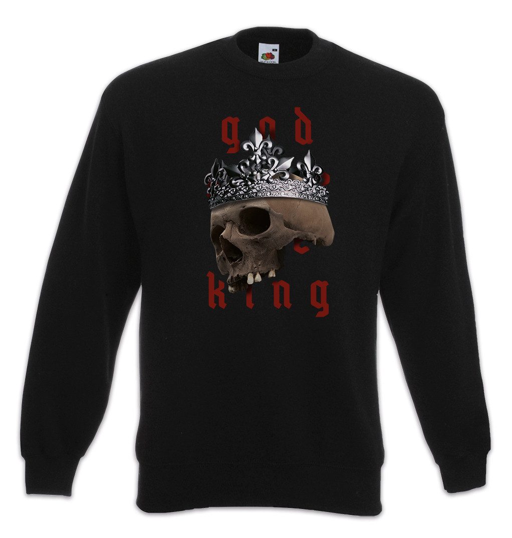 Sweatshirt God Save The King Skull Sweatshirt Queen England UK Great Britain