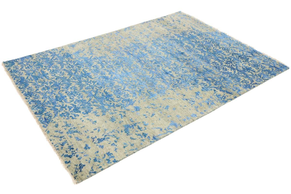 Orientteppich Sindhi Orientteppich Trading, rechteckig, Handgeknüpfter Nain 12 / Höhe: Designteppich, Moderner 172x242 mm