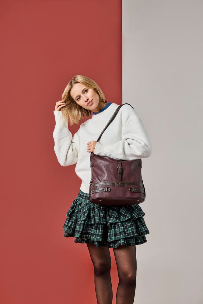 Rieker Umhängetasche, Damen Beuteltasche, Schultertasche, Henkeltasche