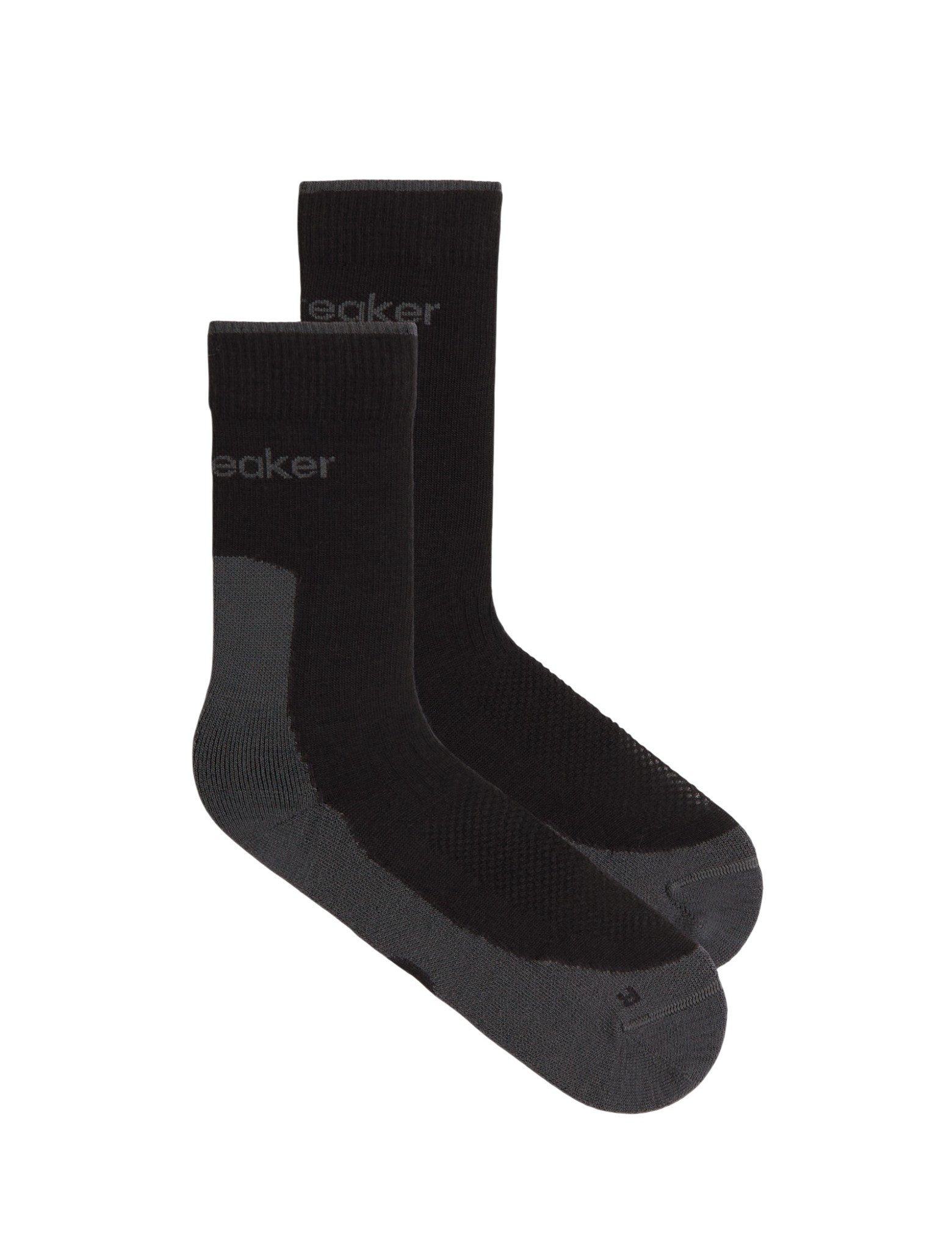 Icebreaker Wandersocken Crew Hike+ Light (Merinowolle, strapazierfähig, leicht)