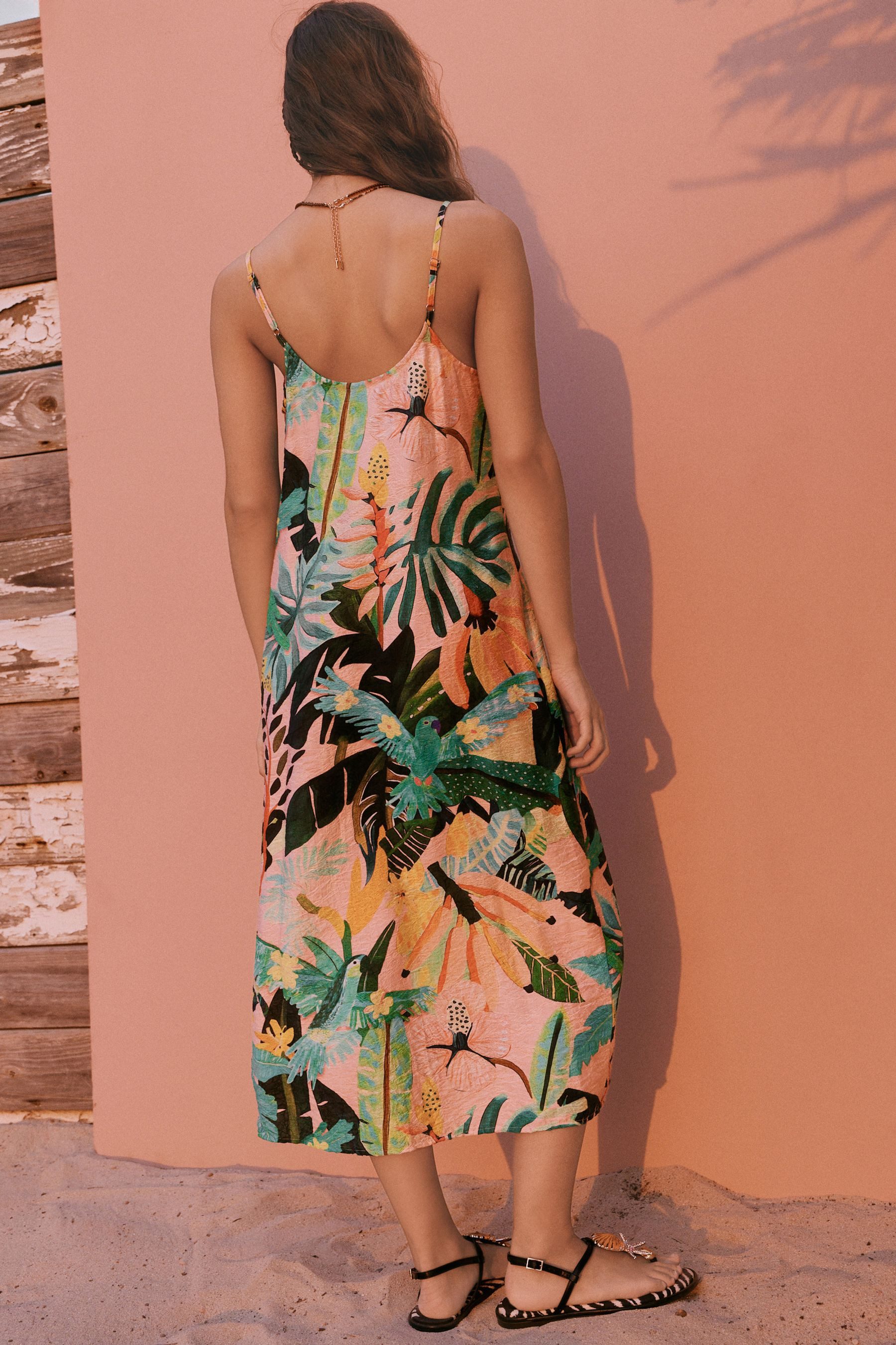 Next Midikleid Verschlussloses Midi-Sommerkleid (1-tlg) günstig online kaufen