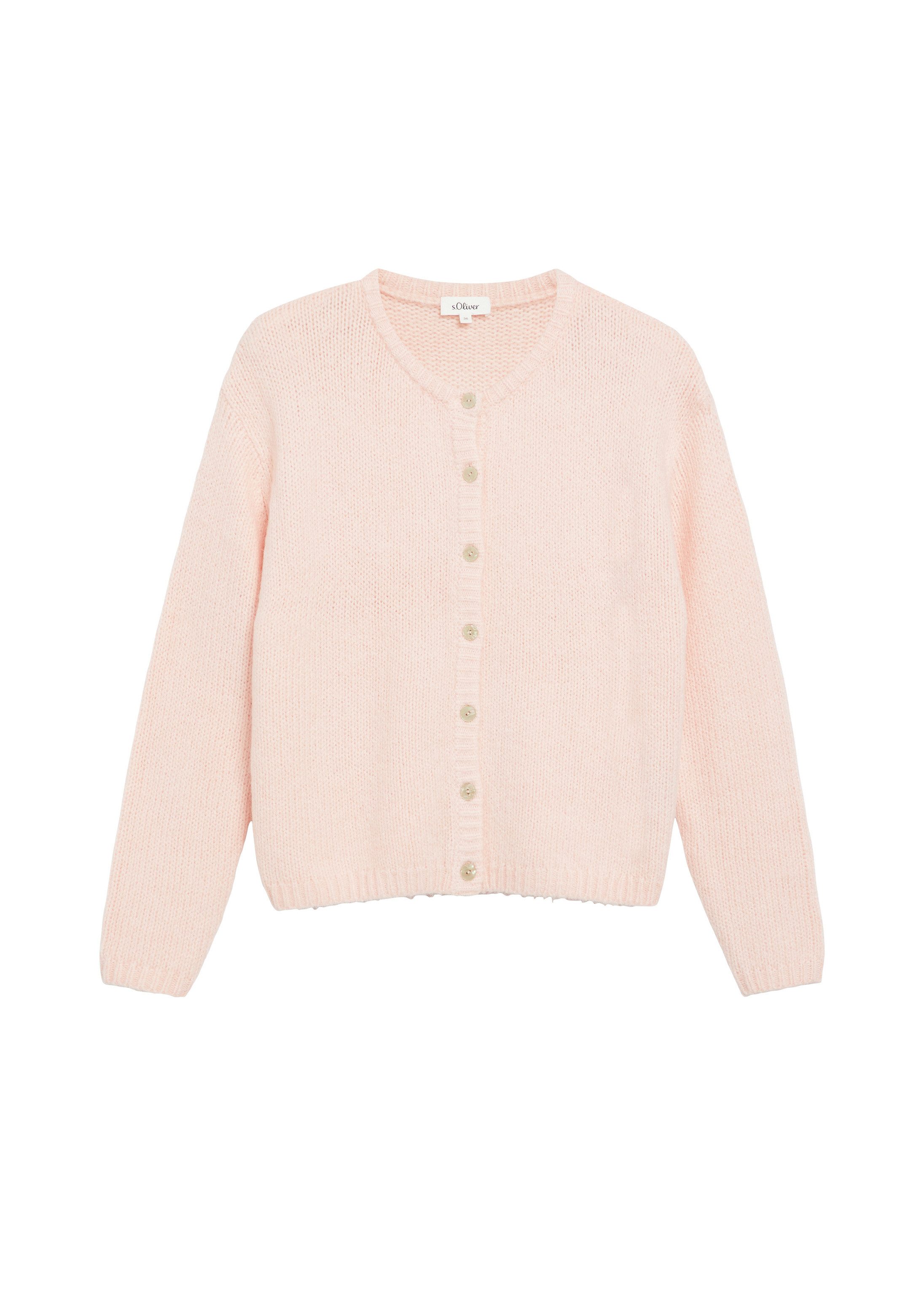 s.Oliver Cardigan Strickjacke Weiche Strickjacke aus Alpakamix – Bild 2 von 5