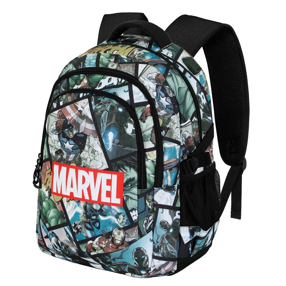 Karactermania Freizeitrucksack Marvel The Avengers großer Rucksack Tagesrucksack Alltagsrucksack, USB-Anschluss für elektronische Geräte