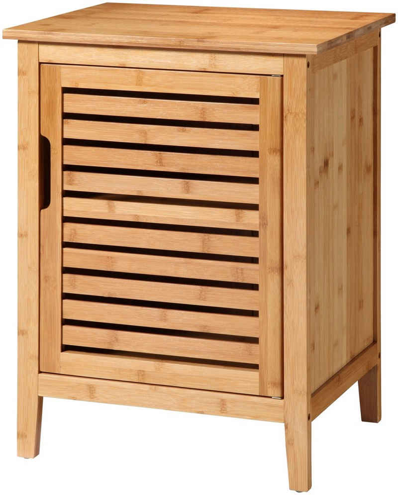 welltime Unterschrank »Bambus« Schrank in der Breite 50 cm, Badezimmerschrank aus natürlichem Bambus gefertigt, stabil, solide und umweltfreundlich, Badschrank als Naturprodukt