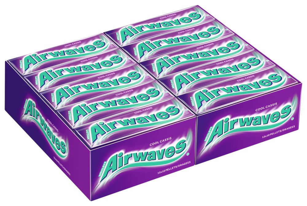 Airwaves Süßigkeit AIRWAVES Cool Cassis 2x15x10 Dragees