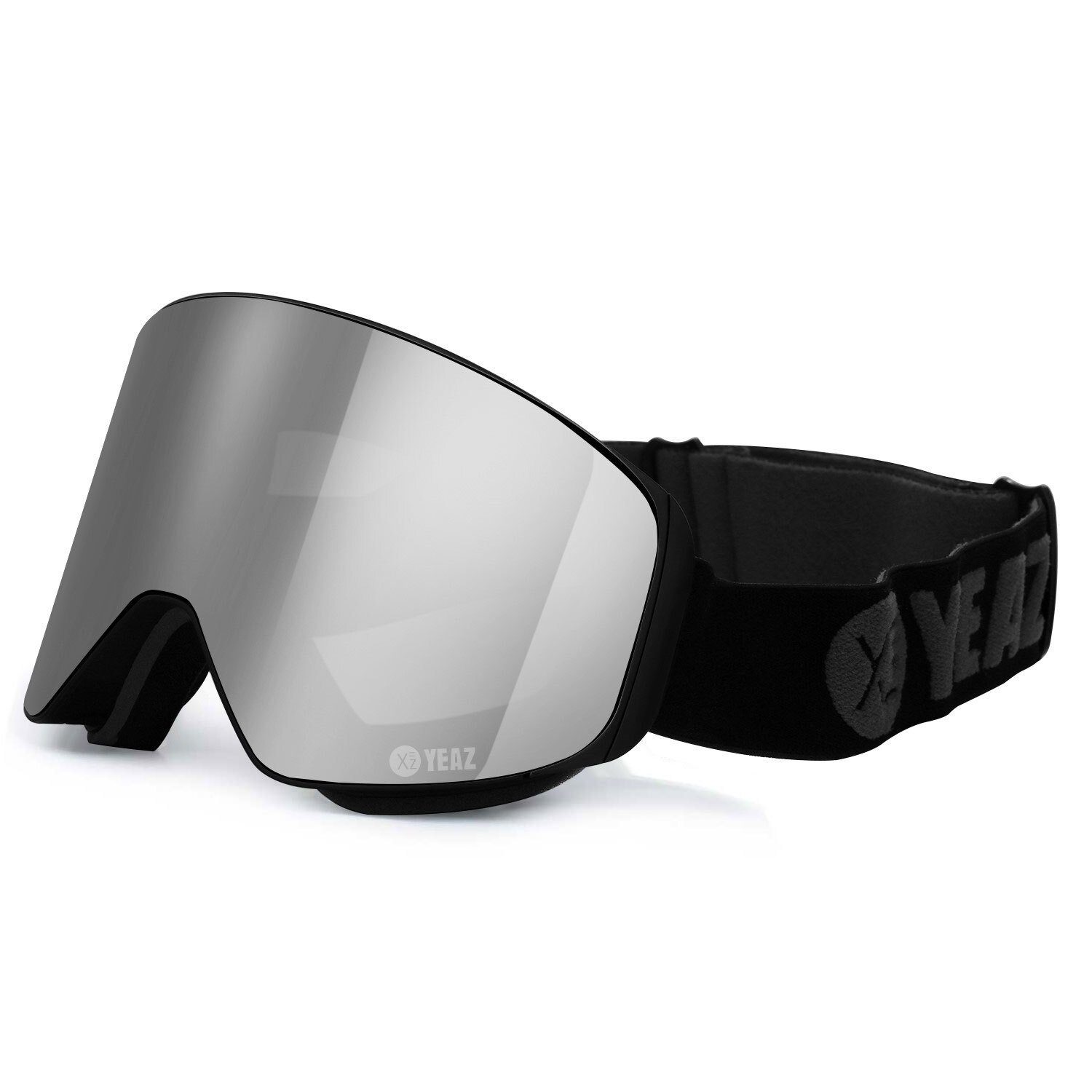 YEAZ für Skibrille APEX, silber/schwarz Gläser, Magnet-Wechsel-System