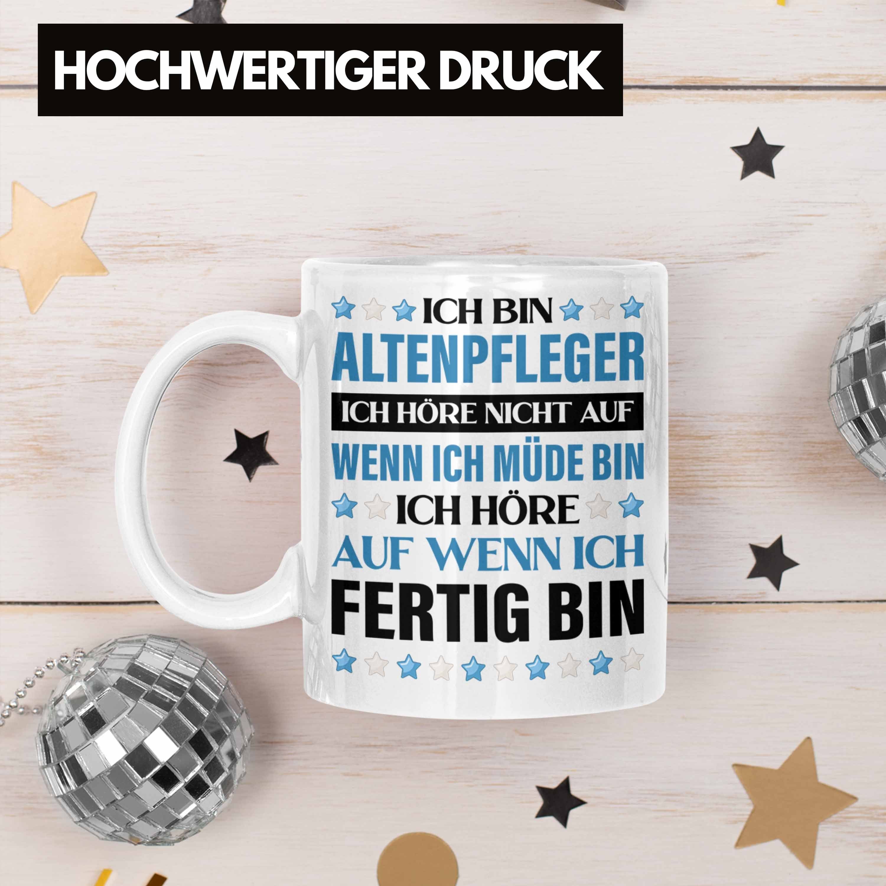 Geschenkidee - Tasse Lustig Altenpfleger Weiss Kaffeetasse Tasse Zubehör Pfleger Trendation Trendation Geschenke