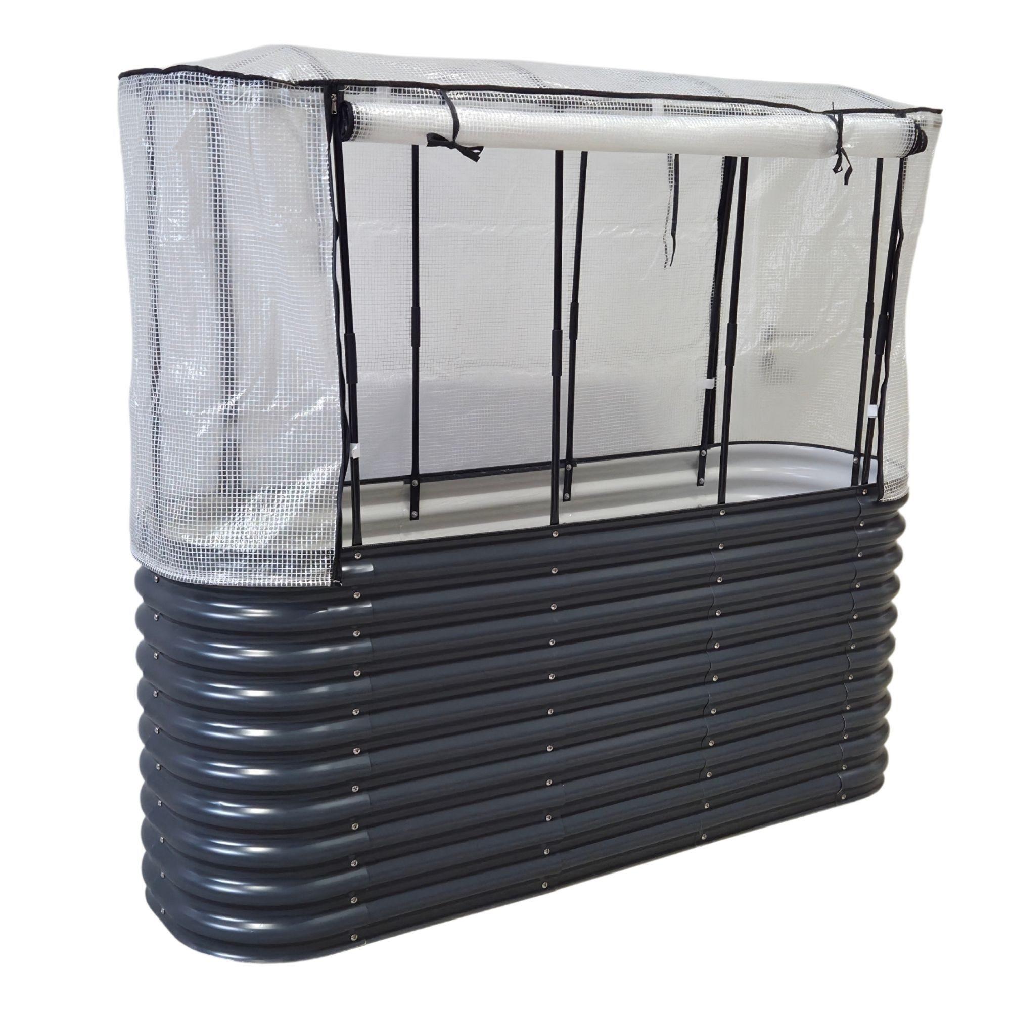 osoltus Hochbeet osoltus Hochbeet Gartenbeet Pflanzbeet BIG mit Gewächshaus günstig online kaufen