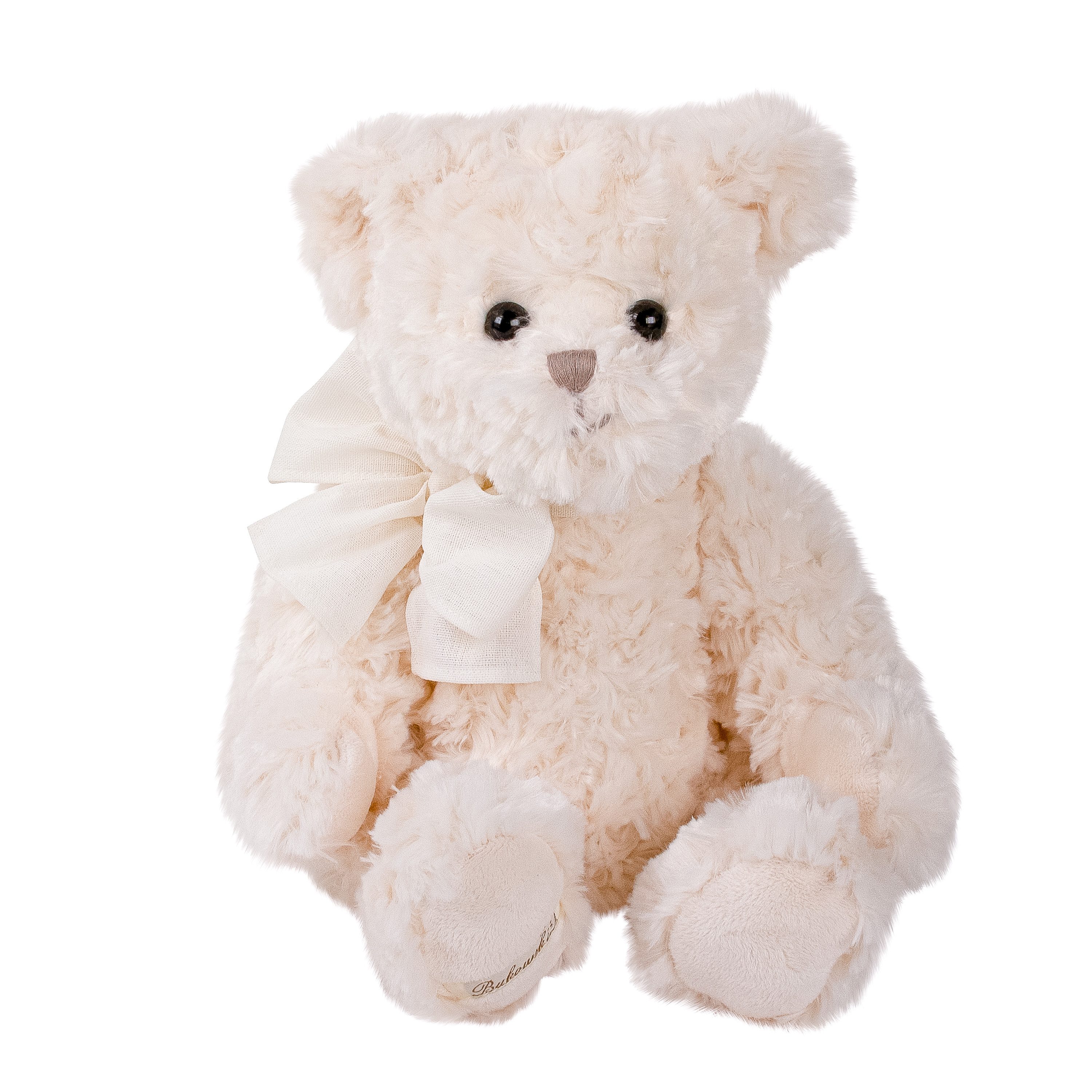 Kuscheltier Bukowski Teddybär Beau Garcon weiß 30 cm Plüschteddybär