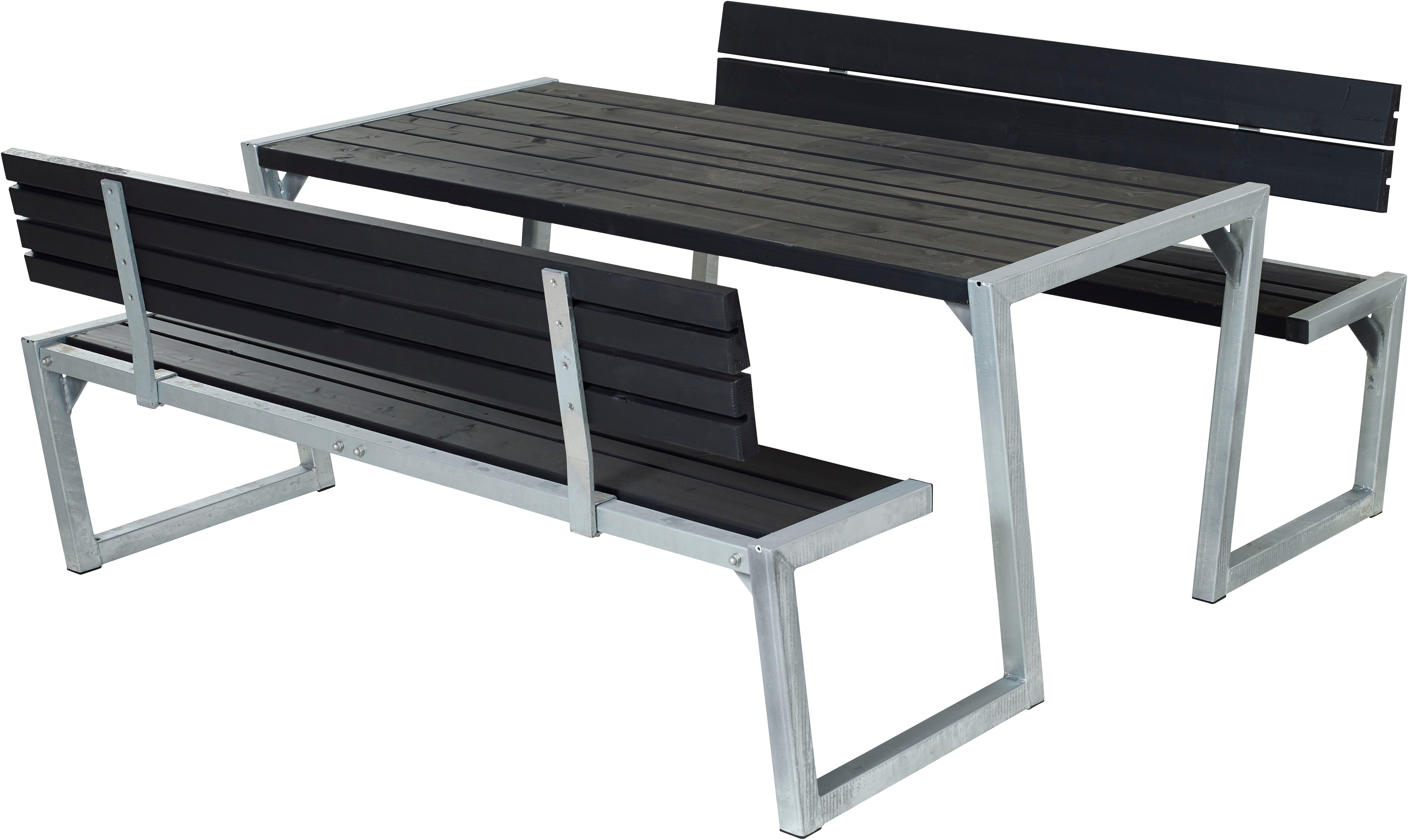 PLUS Garten-Essgruppe »Zigma« Kombimöbel mit 2 Rückenlehne, (1-tlg), 176x198x73/45,5 cm