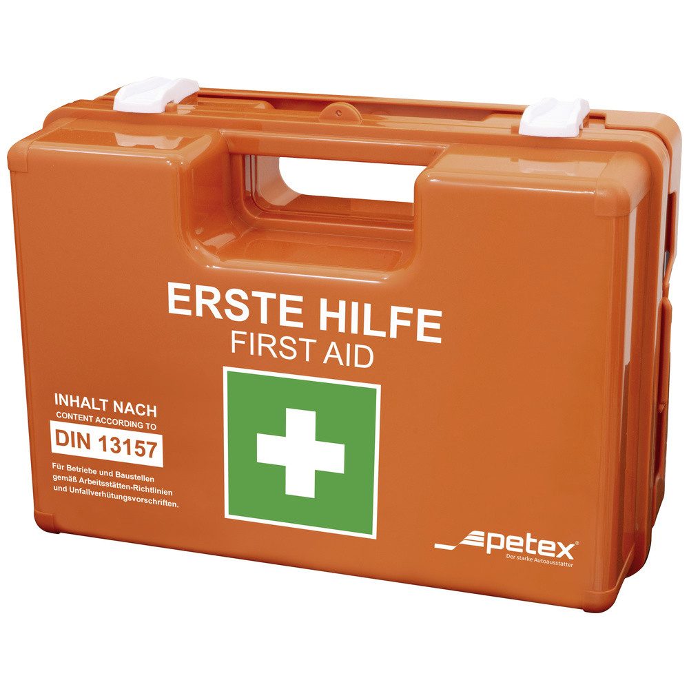 Erste-Hilfe-Koffer Petex 43924135 Erste Hilfe Koffer DIN 13157 280 x 115 x 200 Orange