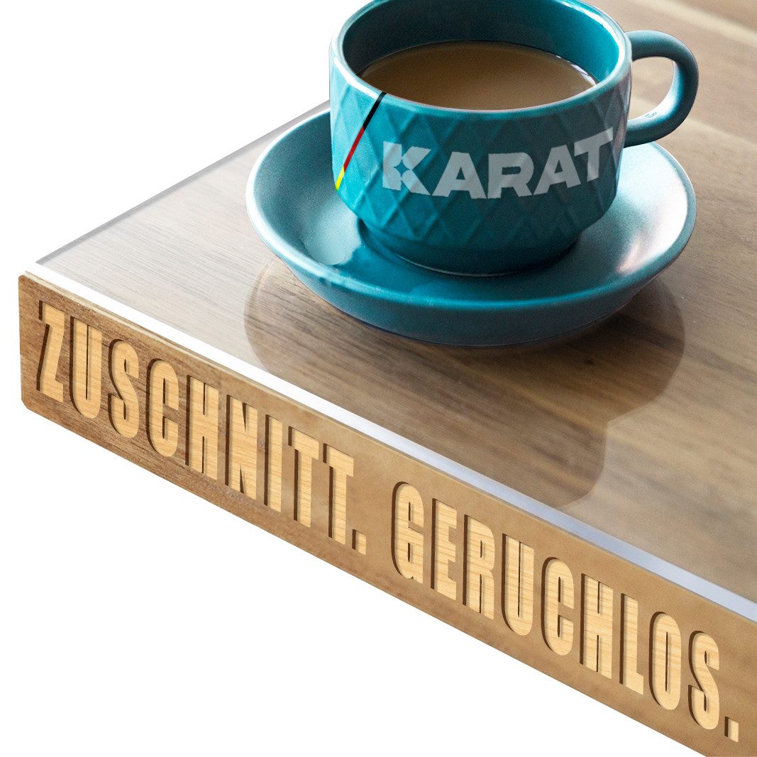 Karat Tischdecke Transparente Tischfolie mit abgeschrägter günstig online kaufen