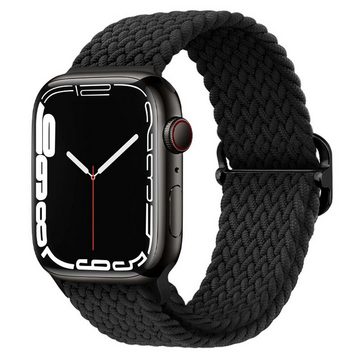 FIDDY Smartwatch-Armband Apple Watch-Armbänder für Damen und Herren, Verstellbares, magnetisches, geflochtenes Stretch