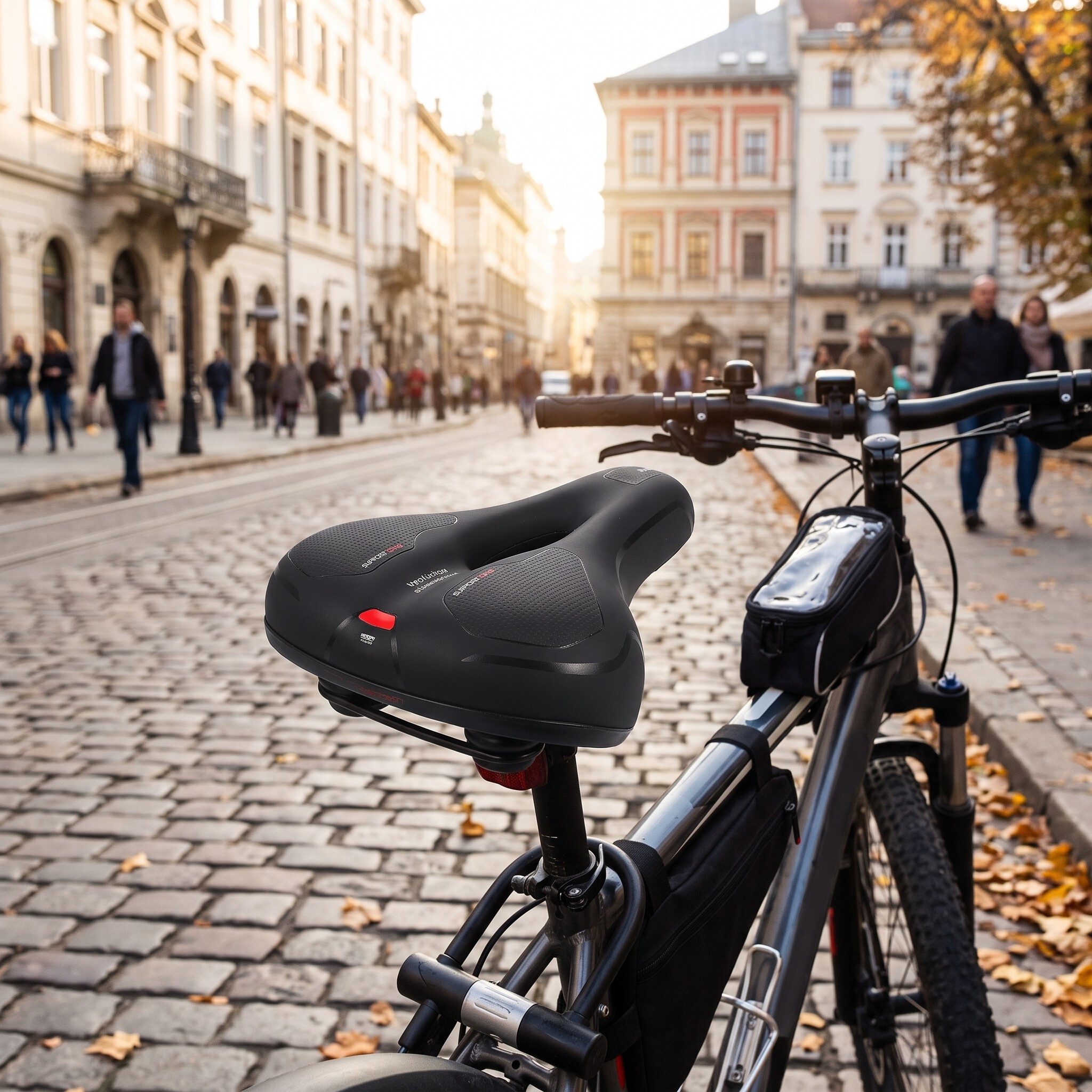 GARRYFIZH Fahrradsattel Fahrradsattel,Mountainbike Sattel Atmungsaktiv Fahrrad Sattel, Komfortabel,Stoßdämpfend,für Mountainbikes und Rennräder