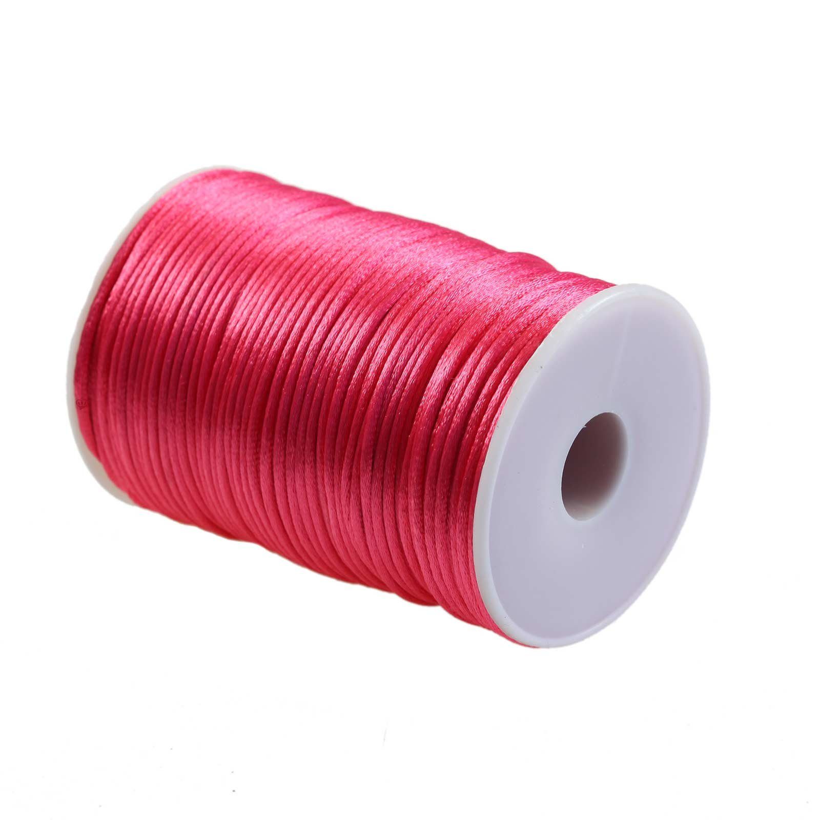 maDDma 90m Satinschnur 2mm Seil, pink günstig online kaufen