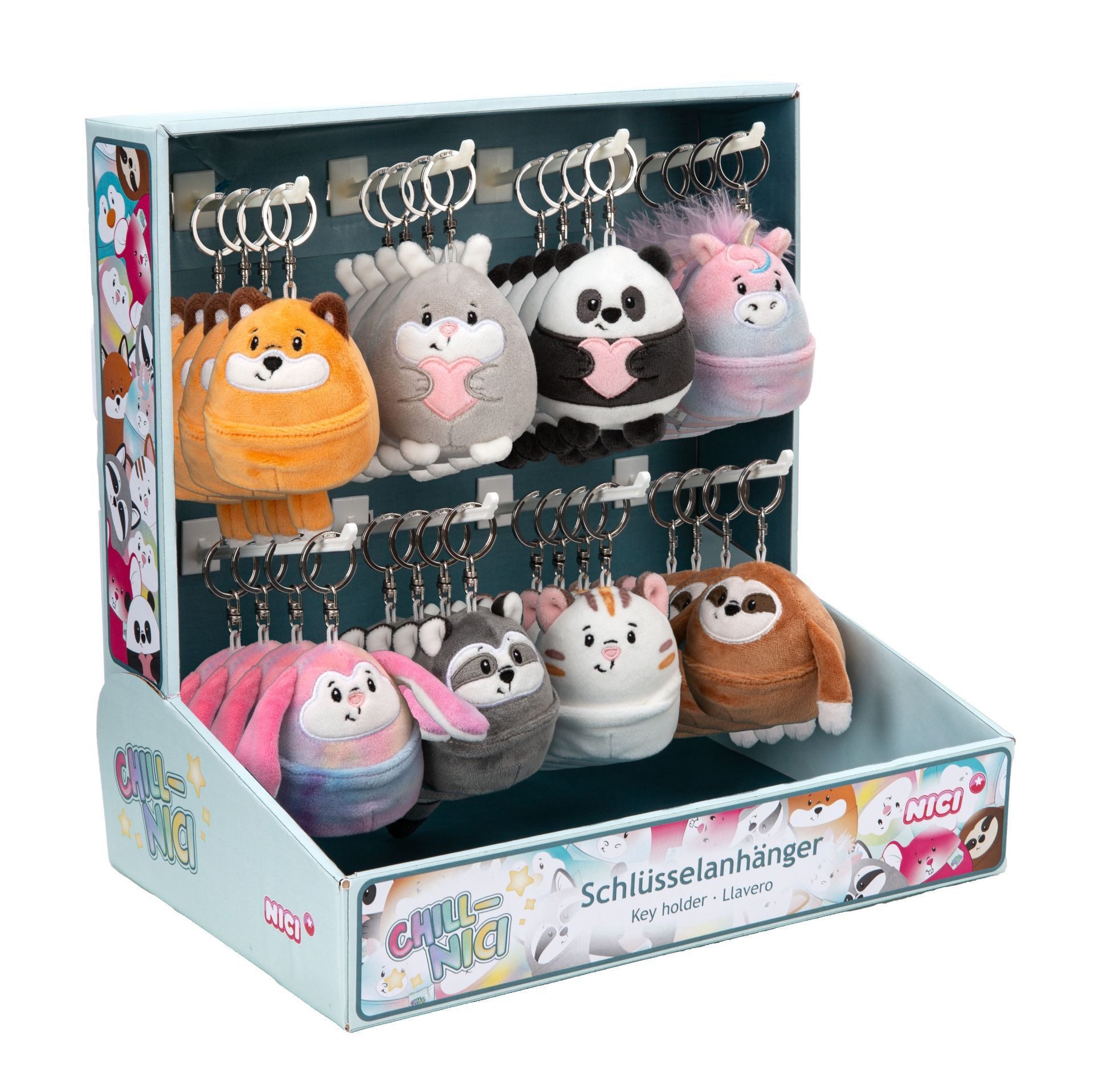 Nici Schlüsselanhänger Nici 61750 Sortiment Schlüsselanhänger Chill-NICI 8cm 8