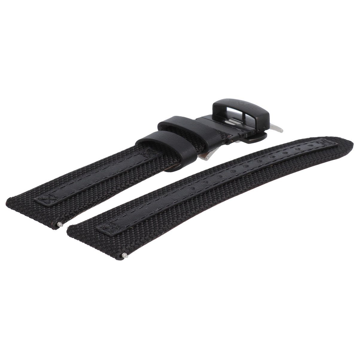 Victorinox Uhrenarmband 24mm Textil/Leder Schwarz 004511