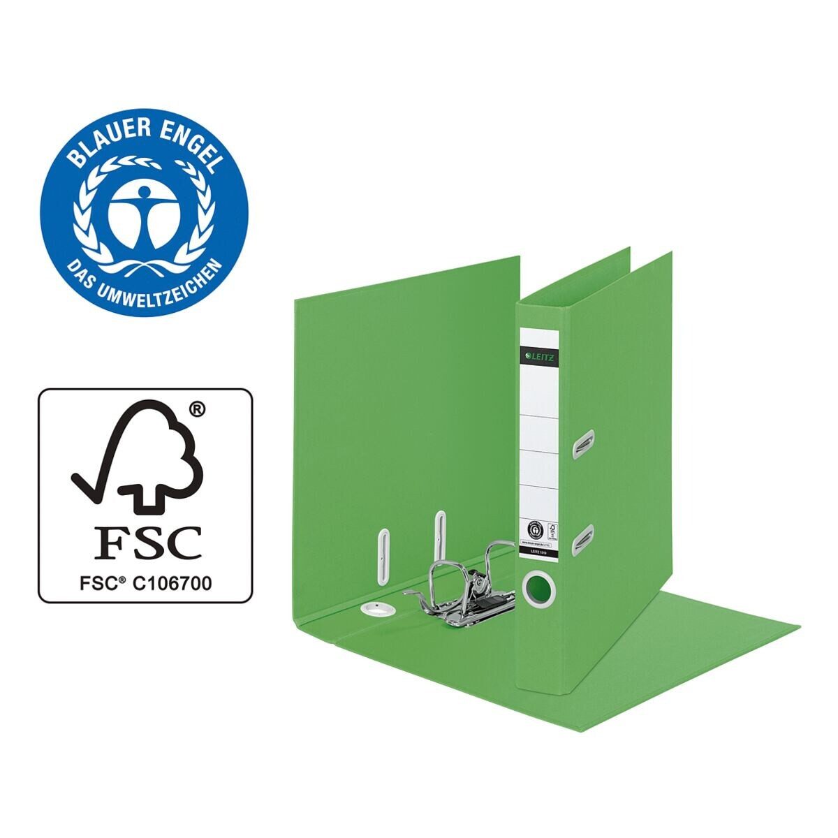 LEITZ Aktenordner 1019 180° Recycle CO2 neutral, A4 schmal