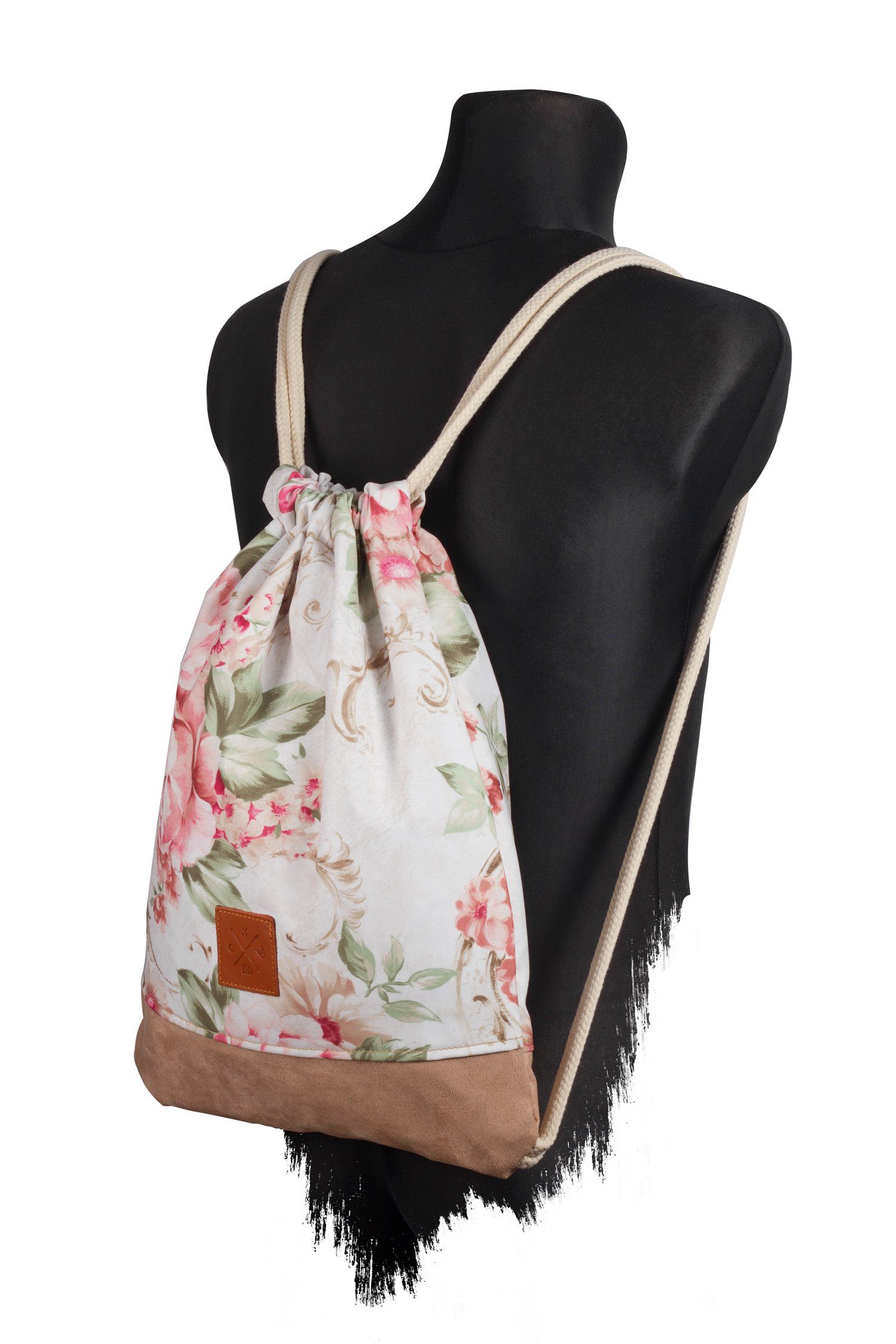 Manufaktur13 Turnbeutel Floral Sports Bag - Sportbeutel, Gymbag, mit Blumenmuster
