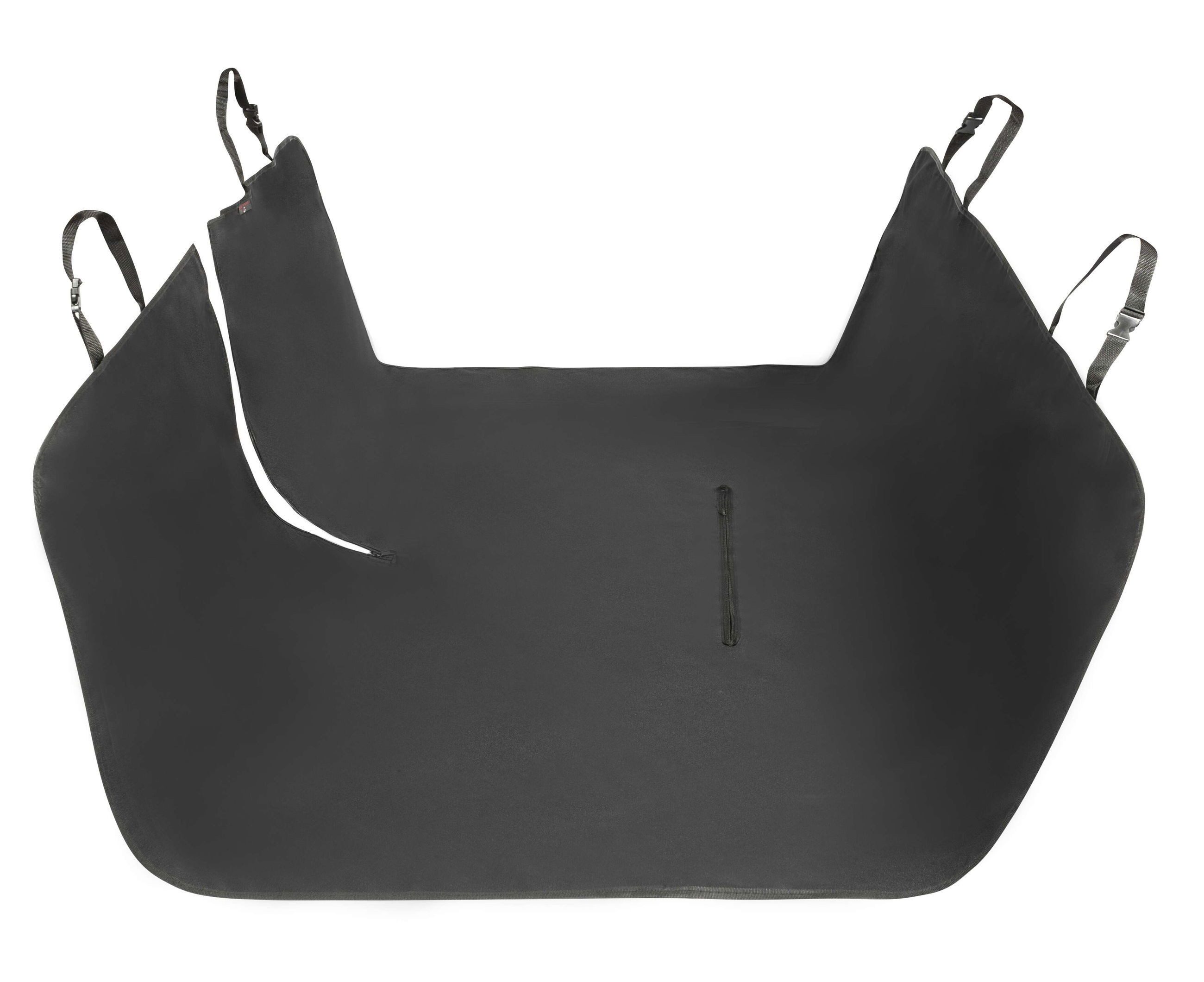 WALSER Kofferraummatte PKW Rücksitzbank Schutzdecke, Hundedecke Nero (1 St)