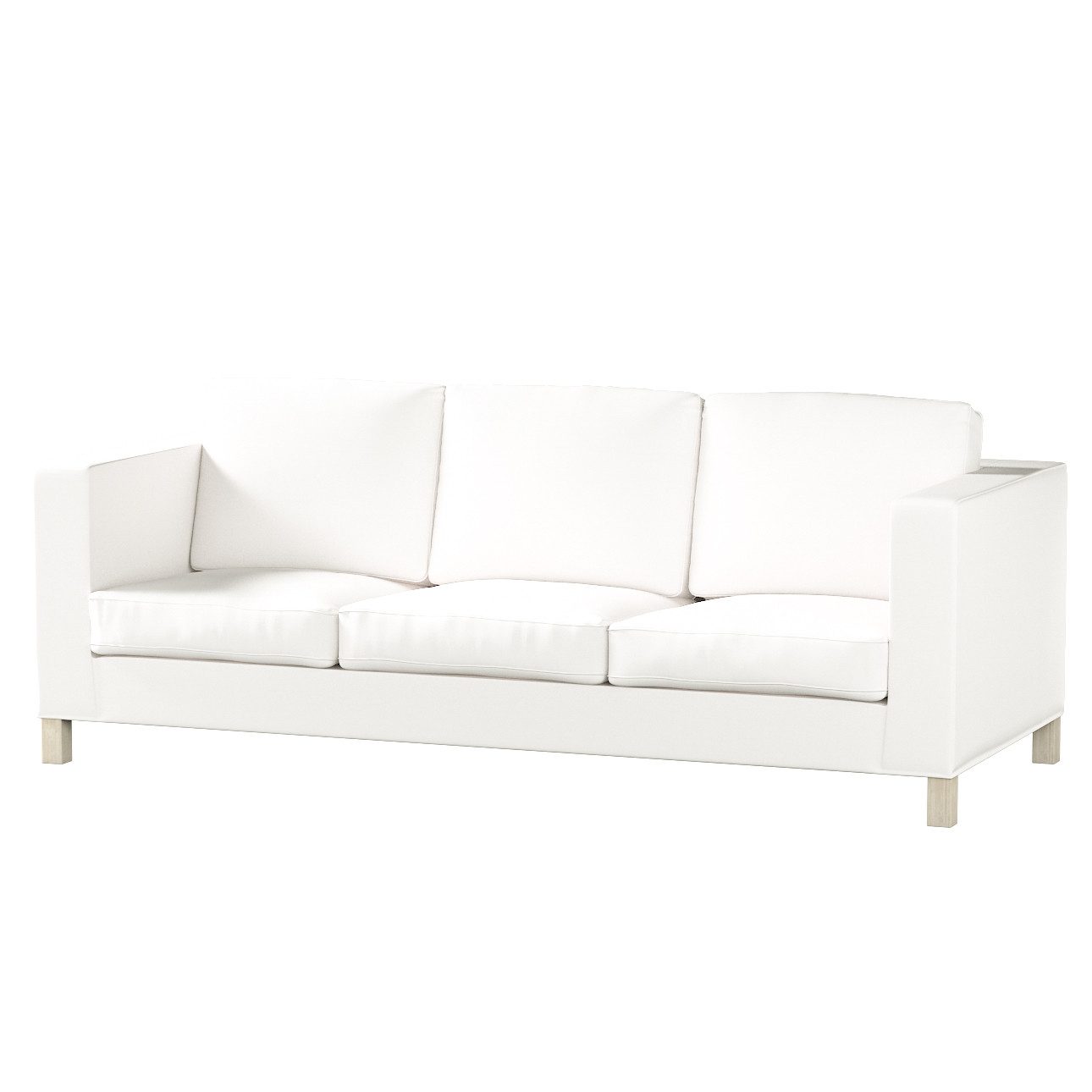Dekoria Sofahusse Karlanda 3-Sitzer Sofa nicht ausklappbar kurz, Cotton Panama