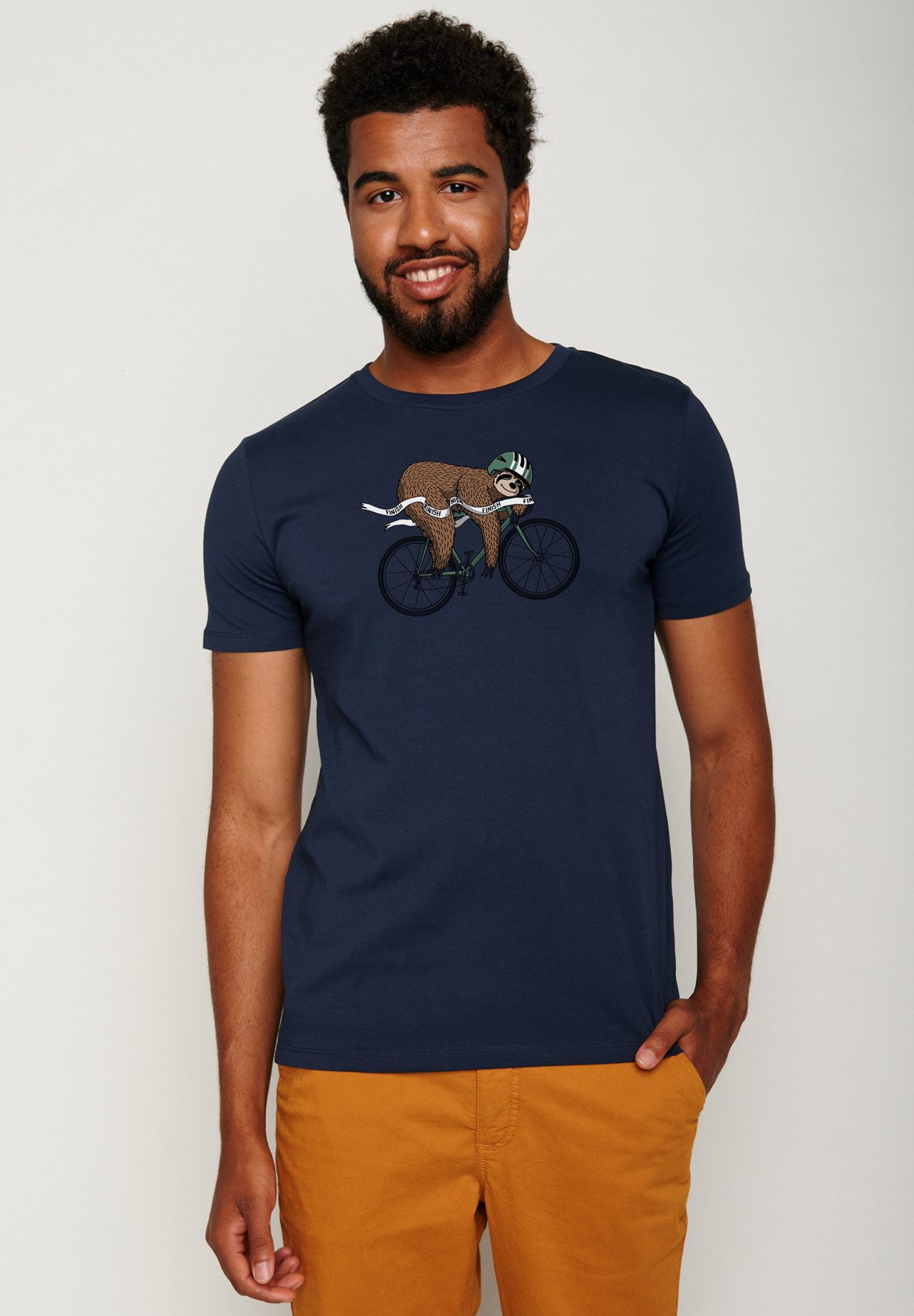 GreenBomb T-Shirt Guide Animal Finish Sloth Motiv Tiere Faultier (1-tlg., 1 günstig online kaufen