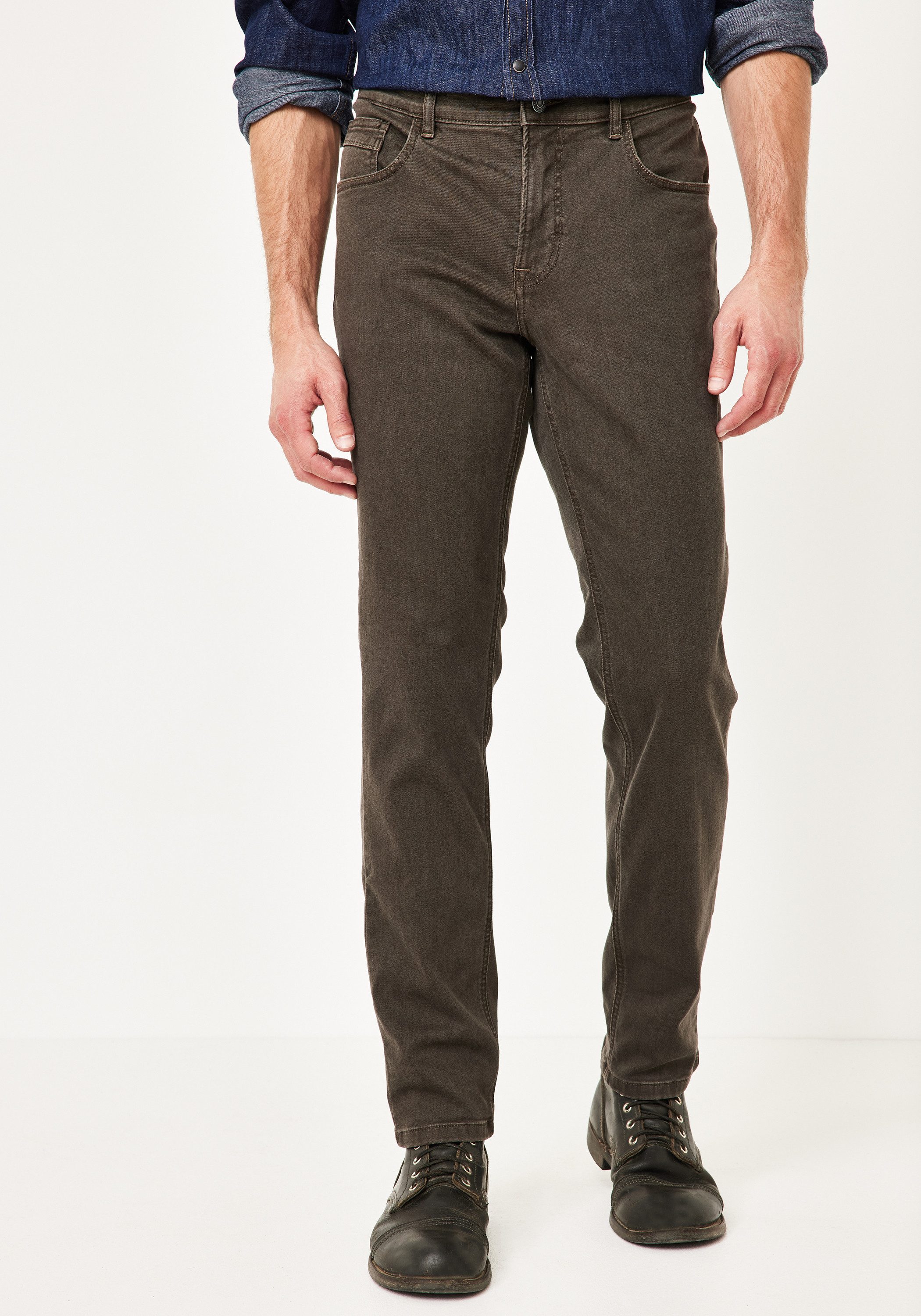 Paddock's Slim-fit-Jeans PIPE Braune Denim Jeans mit Stretch günstig online kaufen