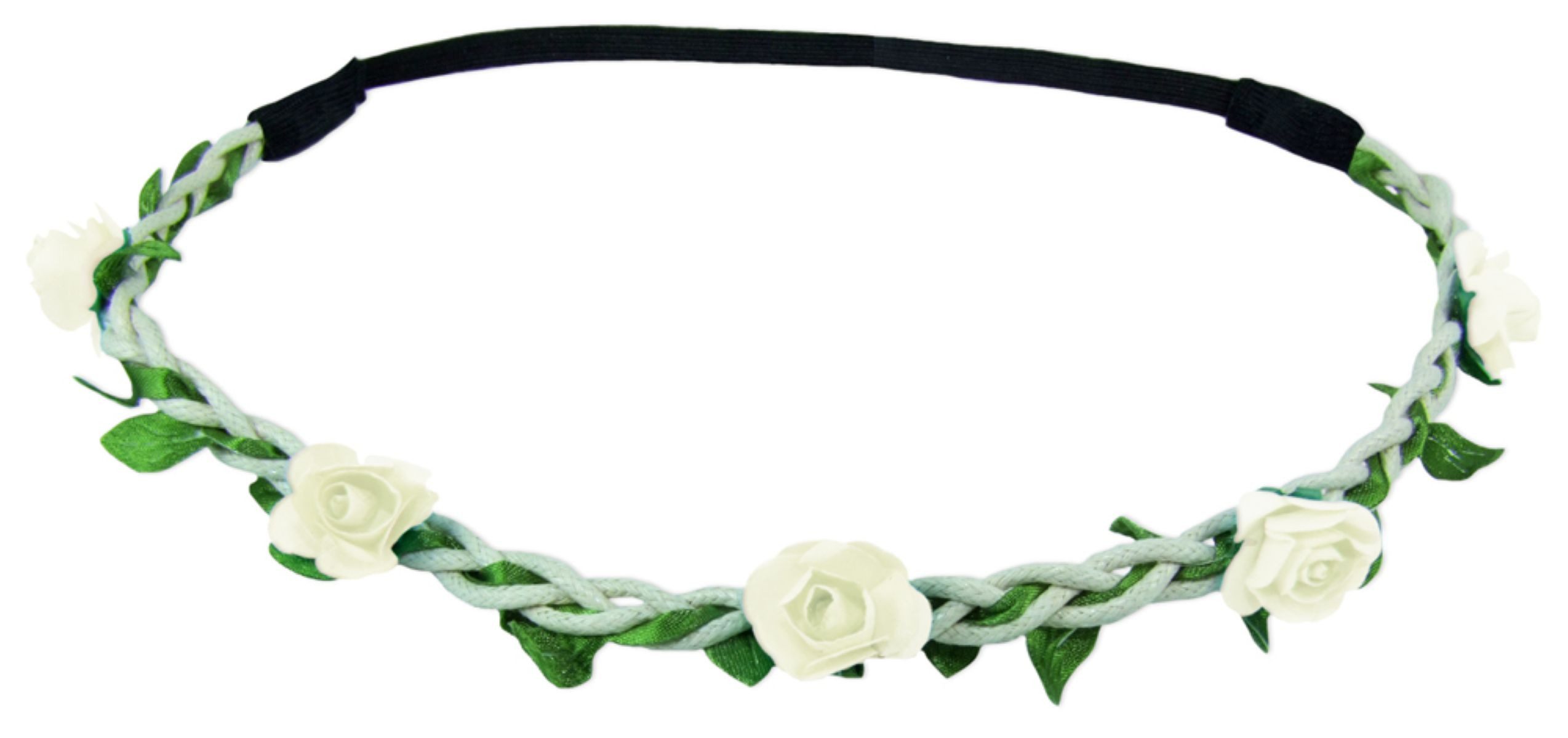 Trachtenland Haarreif Blumen Haarband "Bella" mit kleinen Rosen, Haarschmuck Hochzeit