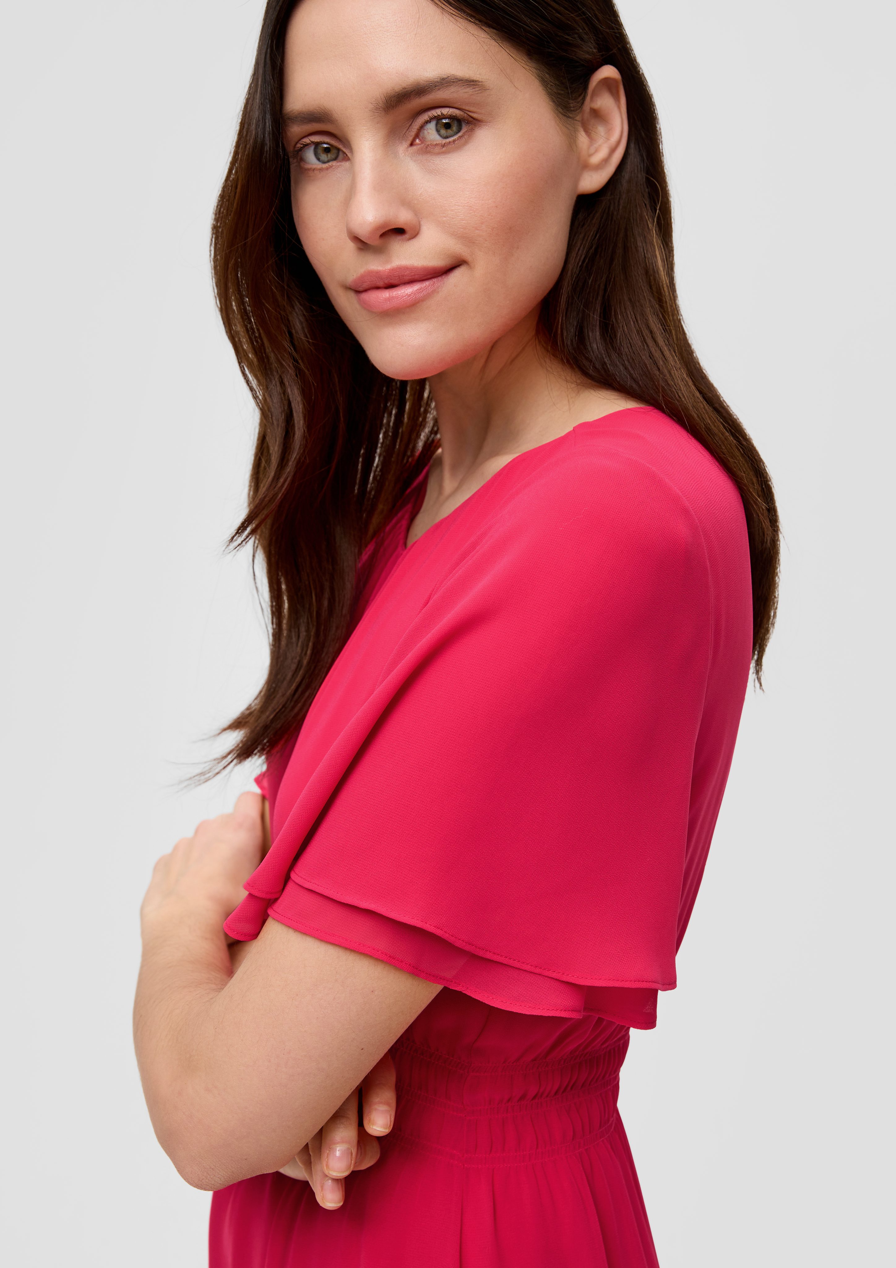 s.Oliver BLACK LABEL Minikleid Chiffonkleid mit günstig online kaufen