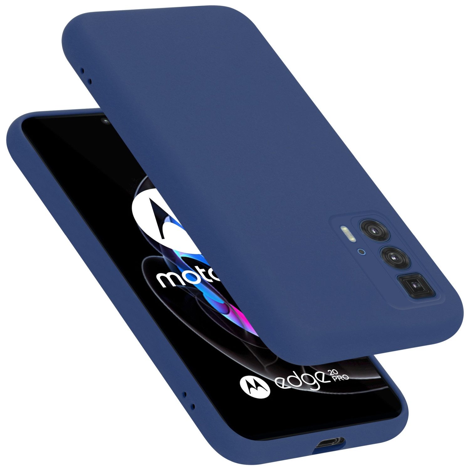 Cadorabo Handyhülle für Motorola EDGE 20 PRO / EDGE S PRO Hülle Motorola EDGE 20 PRO / EDGE S PRO, Flexible Hülle TPU Silikon Schutzhülle Back Cover Case