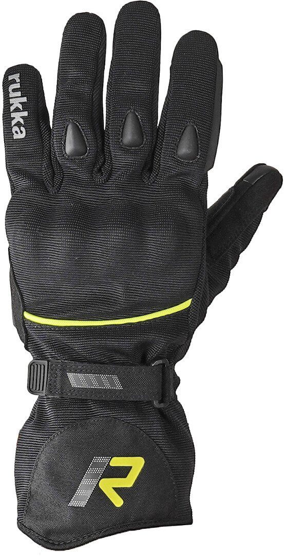 Rukka Motorradhandschuhe Virium 2.0 GTX Motorrad Handschuhe Black/Yellow