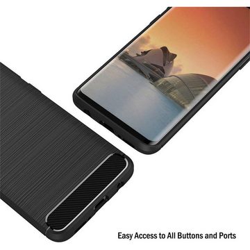 CoolGadget Handyhülle Carbon Handy Hülle für Samsung Galaxy S9 5,8 Zoll, robuste Telefonhülle Case Schutzhülle für Samsung S9 Hülle