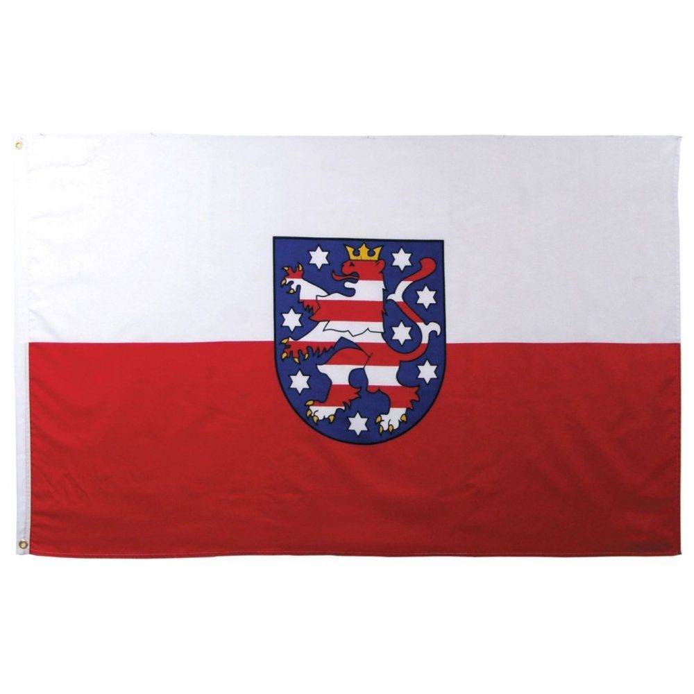 MFH Fahne Fahne 90 x 150 cm - Thüringen - weiß/rot