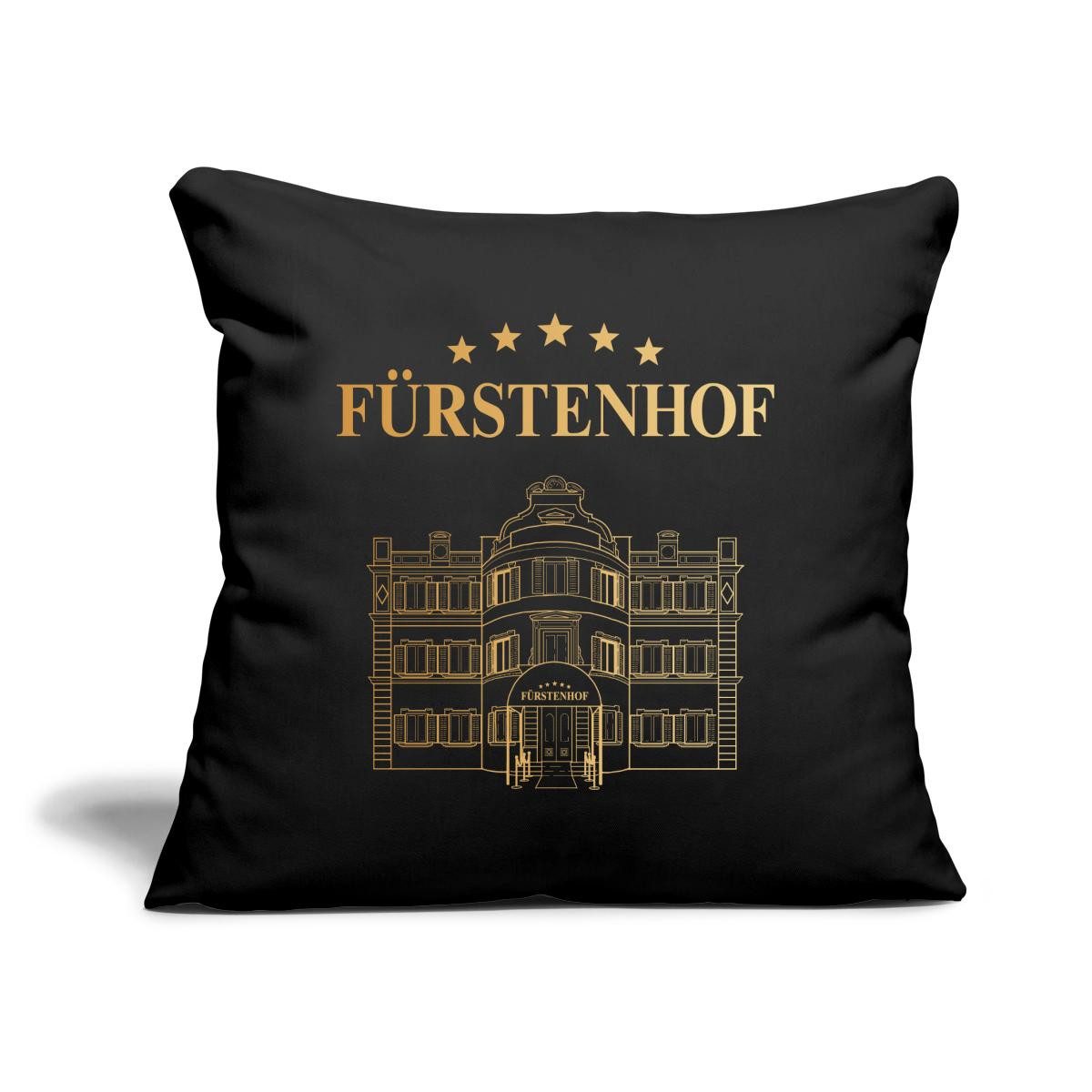 Spreadshirt Sofakissen Sturm Der Liebe Hotel Fürstenhof Logo Kissen mit Füllung 45x45 cm