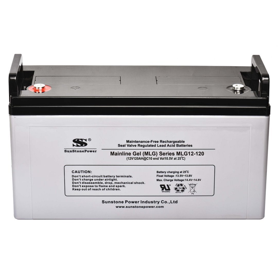 Batterie Gel Bleiakkus Säure für Batteriespeicher 12V Blei UPS Power 120AH Sunstone PV-Anlage