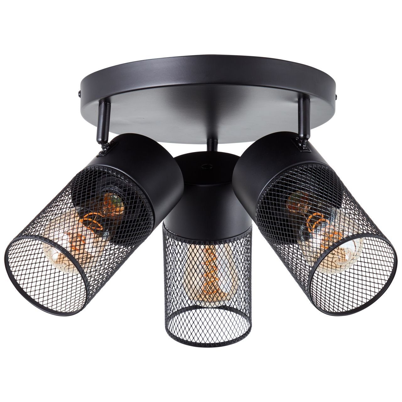 Brilliant Deckenstrahler Kamolo, ohne Leuchtmittel, schwenkbare - 3 flammig - dimmbar - Ø 31cm - E27 Fassung