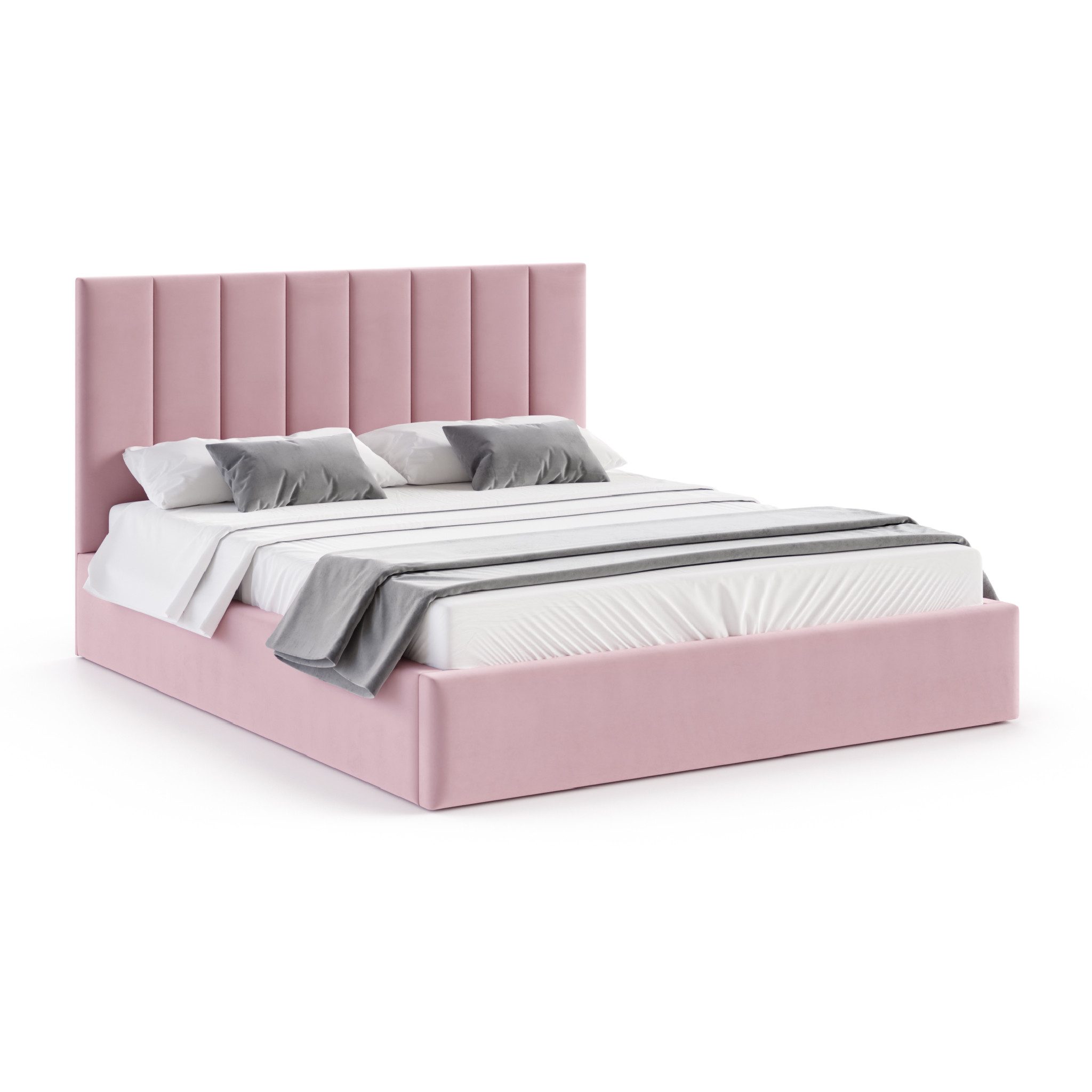 FDM Polsterbett OSKAR modern mit Bettkasten MADE IN EU - mit hochwertigem Paris Bezug (verfügbar 90x200 120x200 140x200 160x200 180x200cm, Bettrahmen, Bett, mit großen gepolsterten Kopfteil, mit Bettkasten zum aufklappen), Hebbarer Metallrahmen, Bettkasten, mit/ohne Matratze