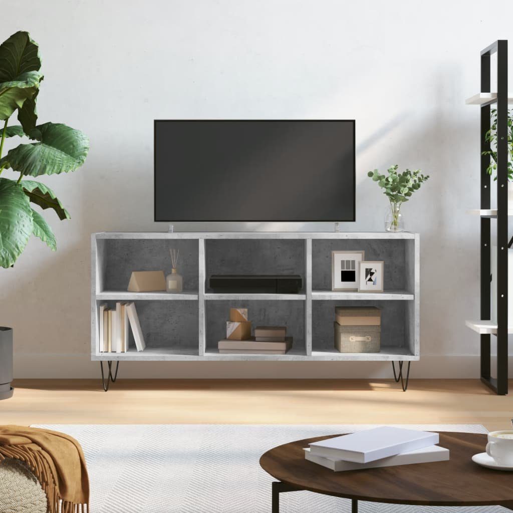 103,5x30x50 cm furnicato Betongrau Holzwerkstoff TV-Schrank