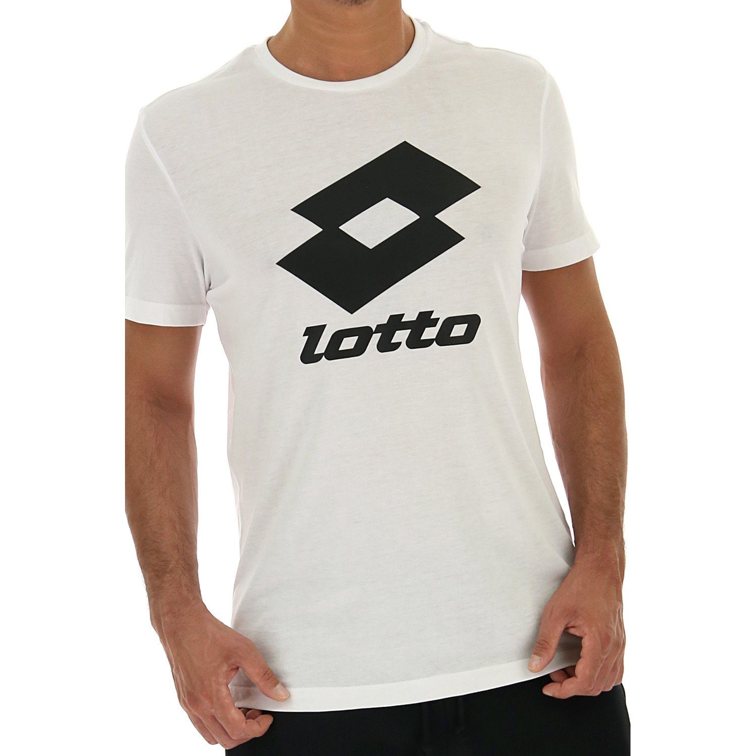 Weiß Herren lotto Kurzarm Smart III 217609 T-Shirt - Tee T-Shirt Rundhals