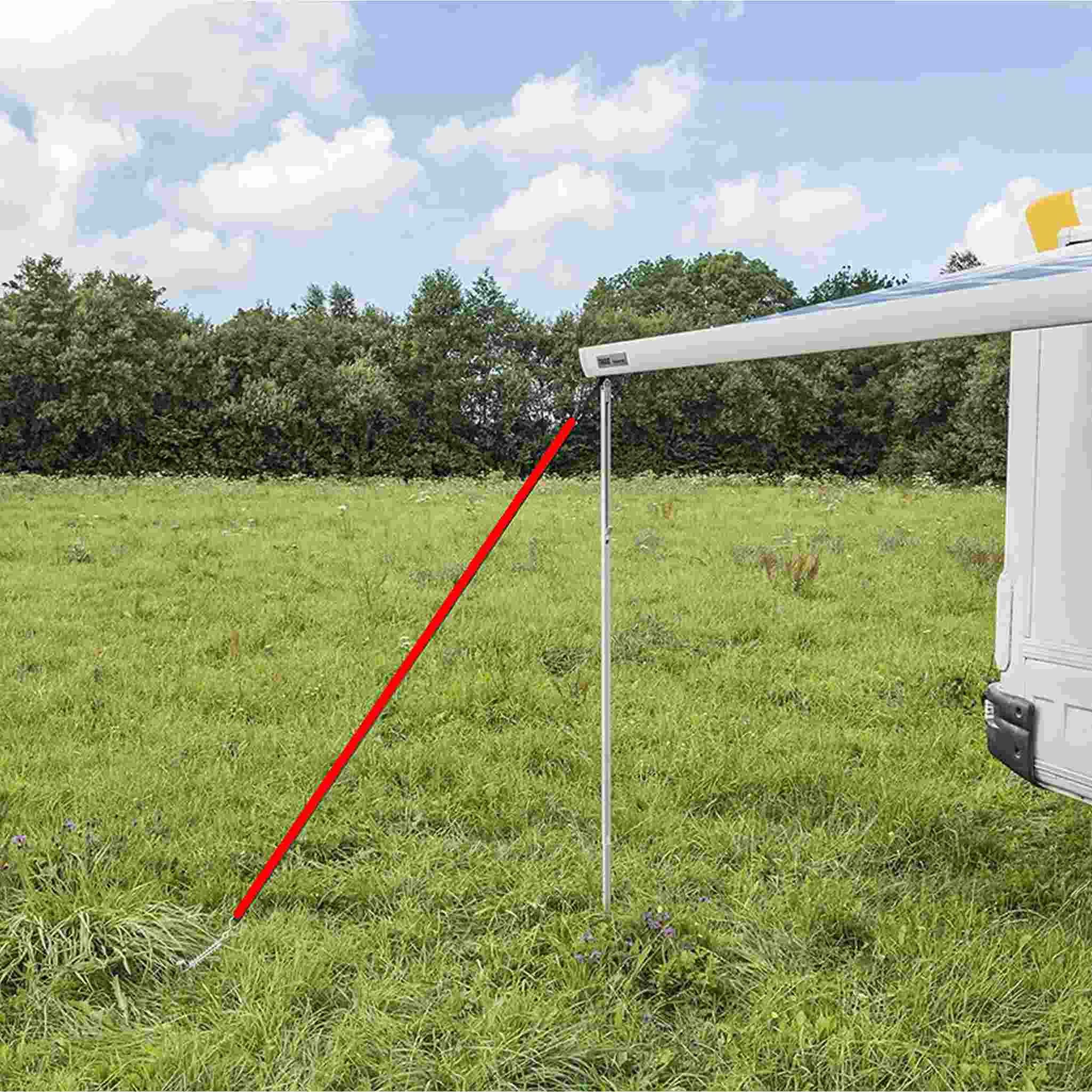 Moritz Vorzelt Sturmband 2x 3M Universal mit Schlaufe, (Sturmband), für Vorzelte Markisen Wohnwagen Wohnmobil Zelt Vorzelt Gewächshaus