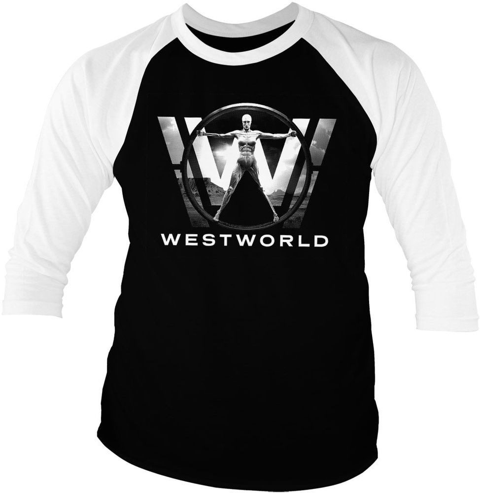 Westworld T-Shirt Poster Baseball 3/4 Sleeve Tee