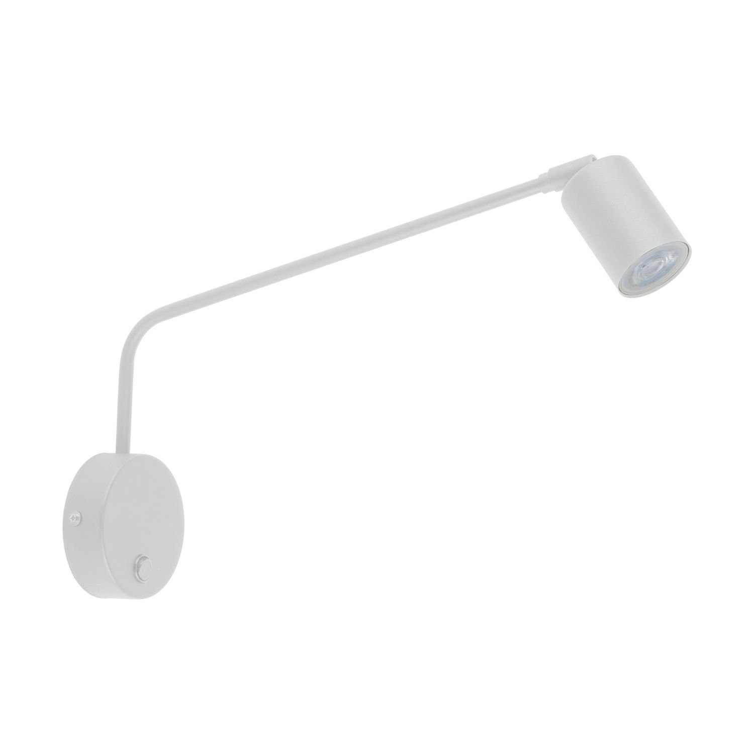 Weiß Wandleuchte Leuchtmittel, ohne Arbeitsleuchte GU10 mit Leselampe Licht-Erlebnisse Verstellbar Metall WILLEM, Schalter