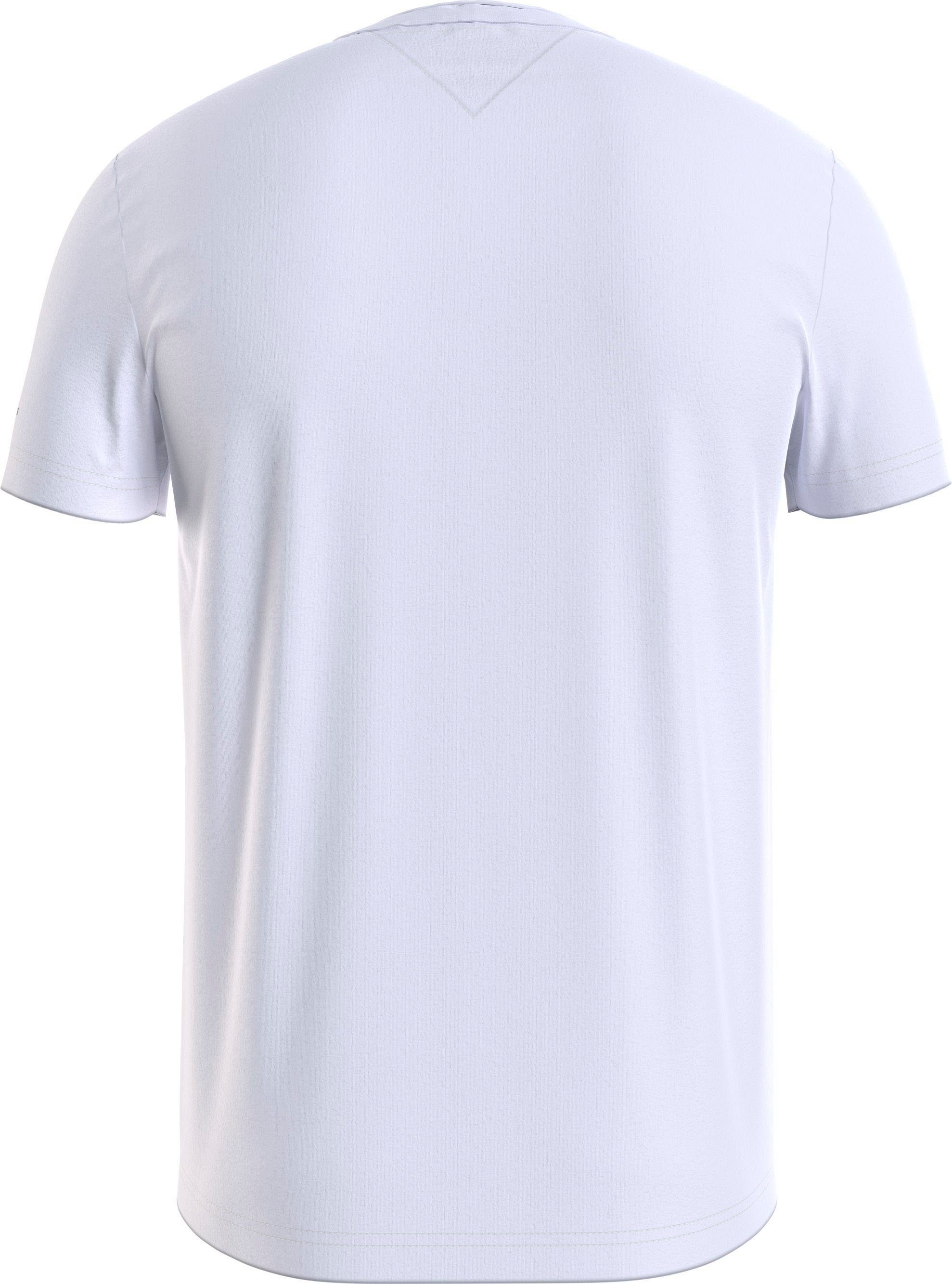 Tommy Hilfiger TOMMY SLEEVE mit T-Shirt TEE Logoschriftzug am Arm LOGO White