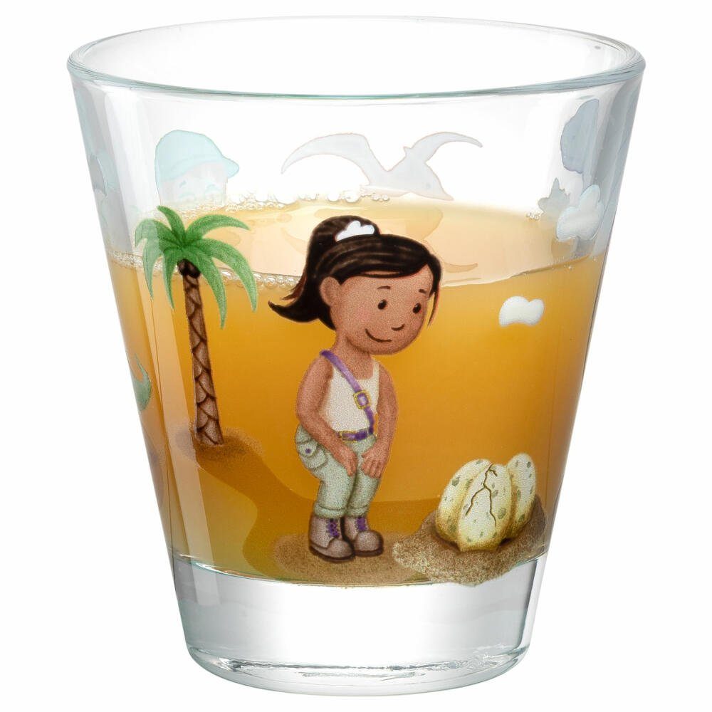 LEONARDO Glas Bambini Avventura Dino, 215 ml, Kalk-Natron-Glas