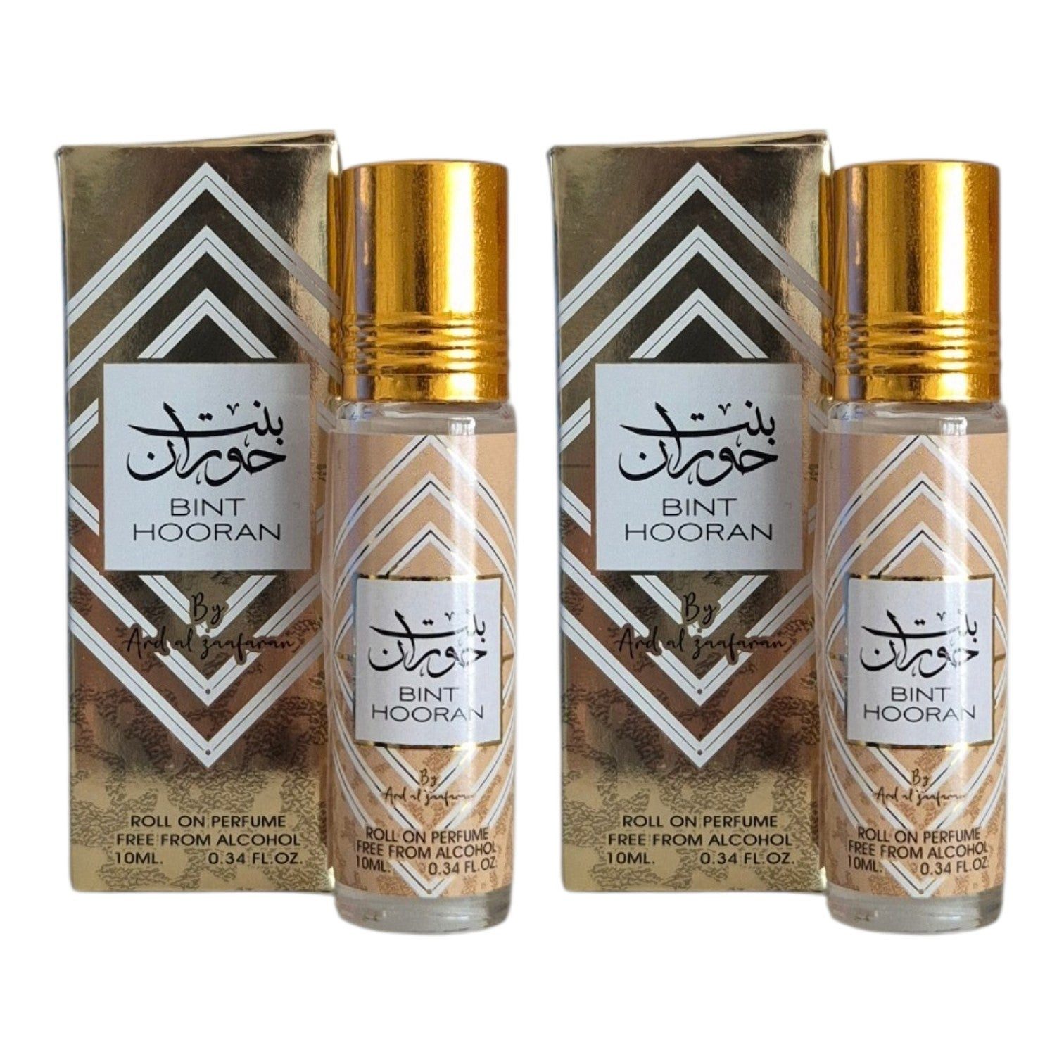 Lattafa Duft-Set Bint Hooran Parfümöl Roll-on 2 x 10 ml – + Roll-On (leer)