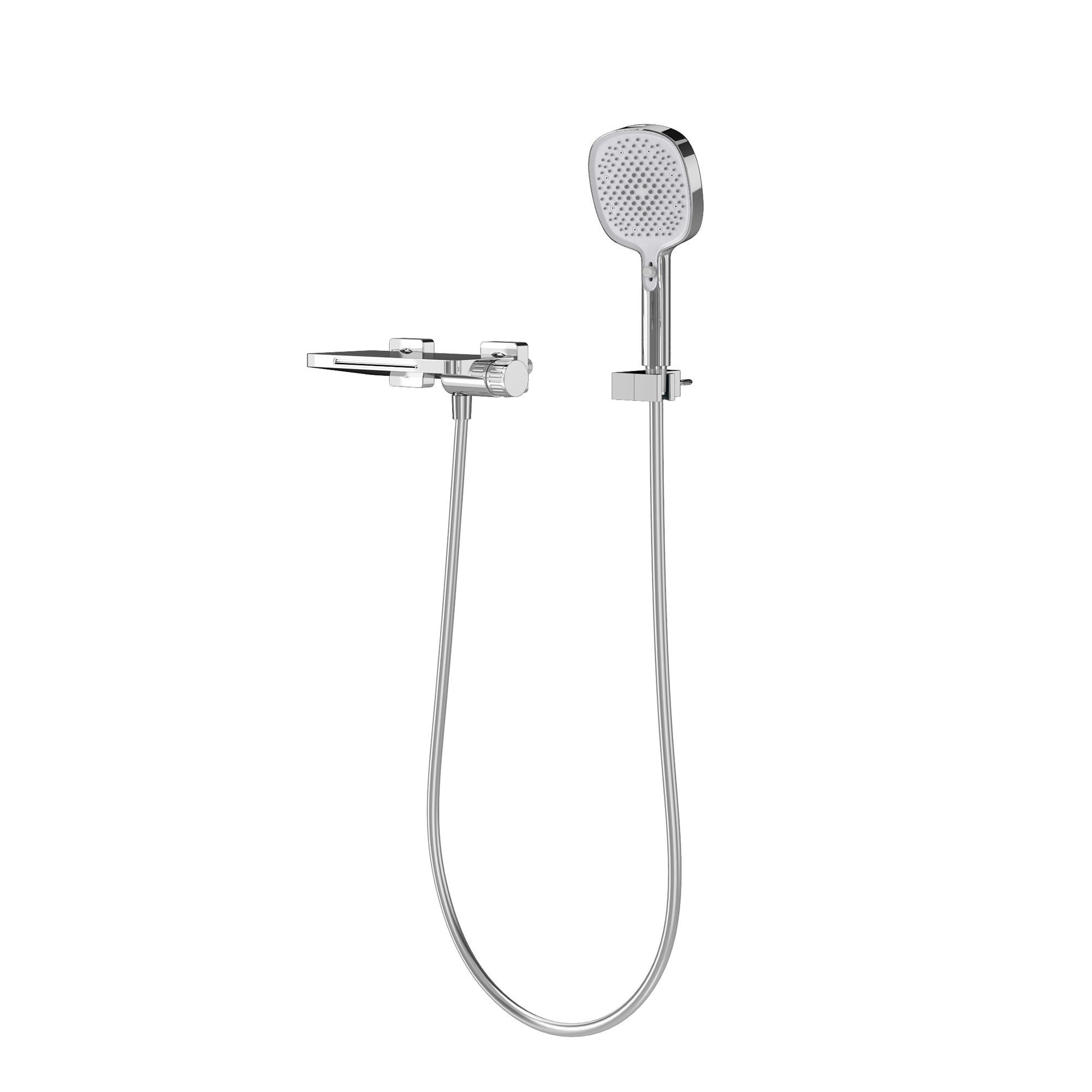 doporro Wannenarmatur Badewannenarmatur Duschsystem mit Handbrause für Badewanne DSN-403